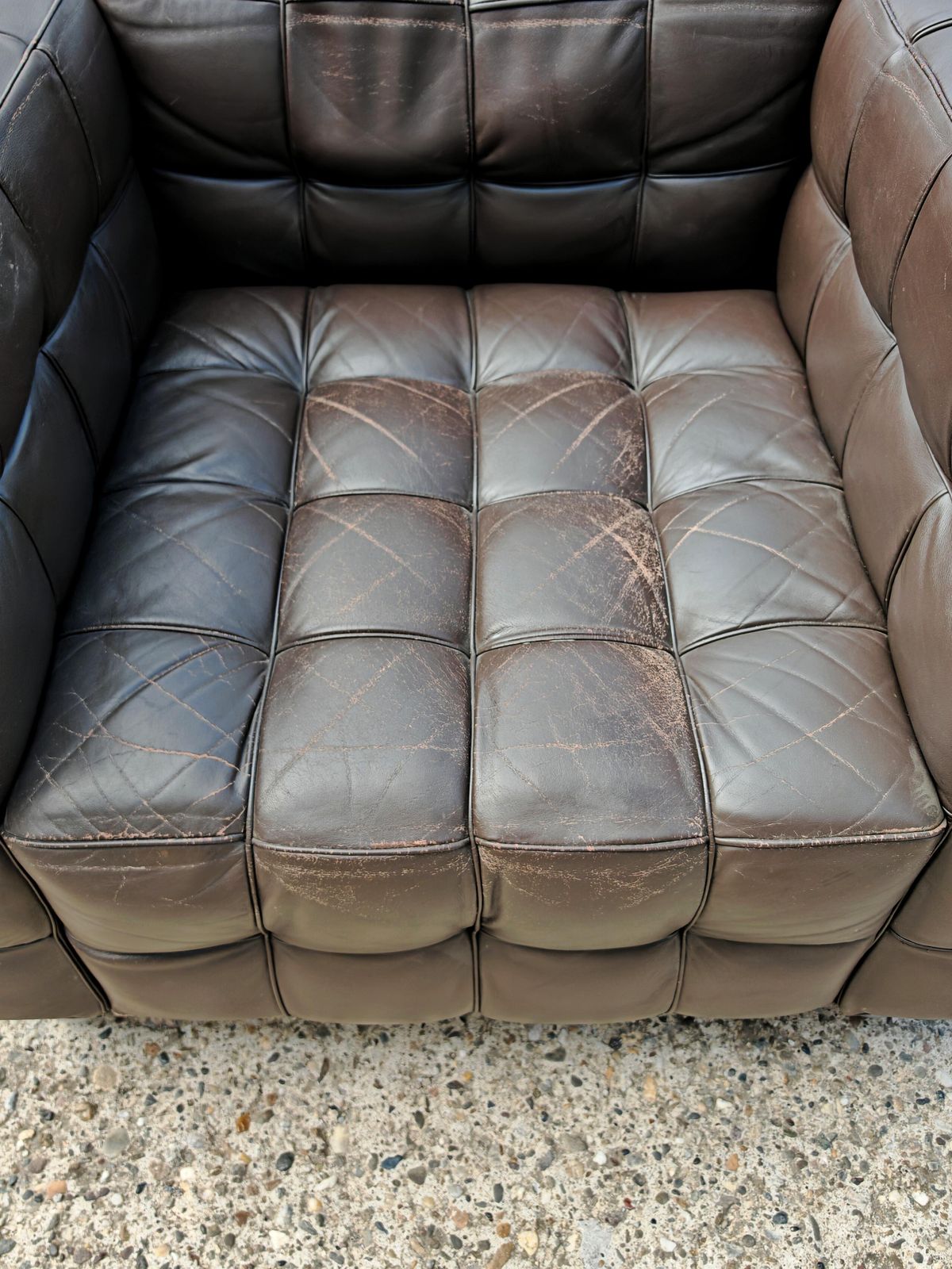 photo for sale Vienna Secession Armchair "Kubus" By Josef Hoffmann, Manufactured By Wittmann