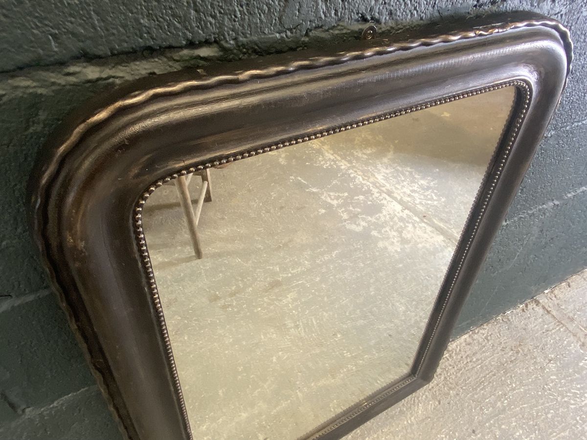 Bronzed French Antique Wall Or Overmantel Mirror photo buy