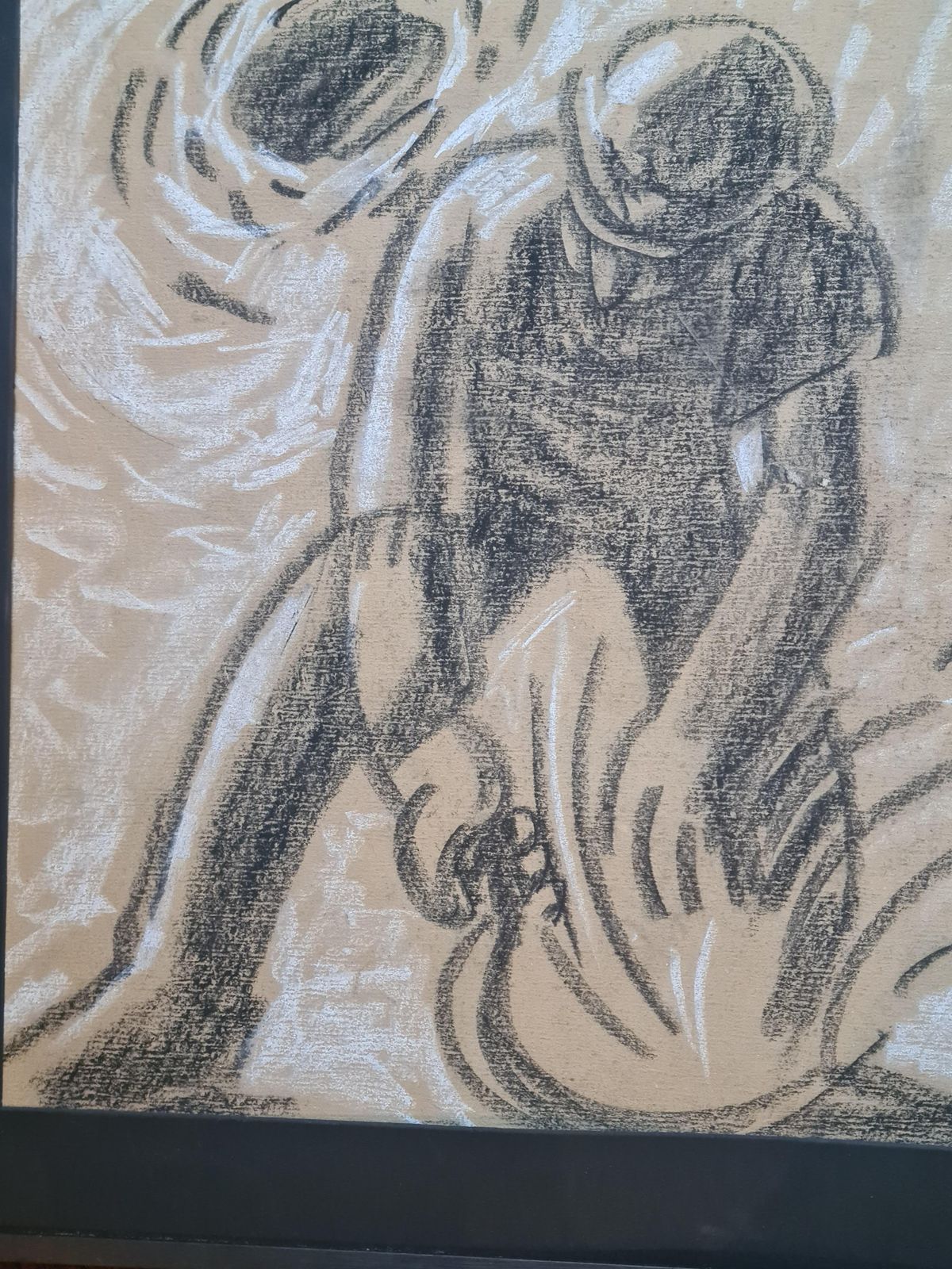 Jean Arènele Faucheur, French Post Impressionist Drawing Of A Farm Worker In The Fields, 1972 photo 1321.0