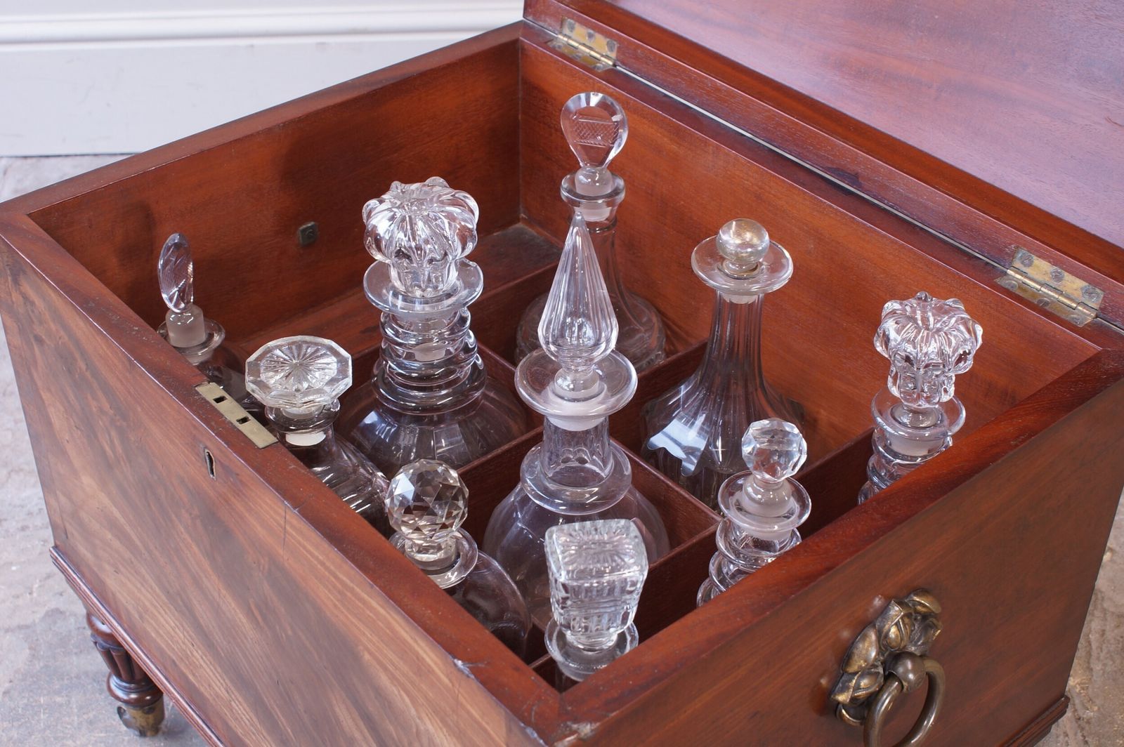 photo for sale Early 19th Century Regency Mahogany Wine Cooler Cellarette.