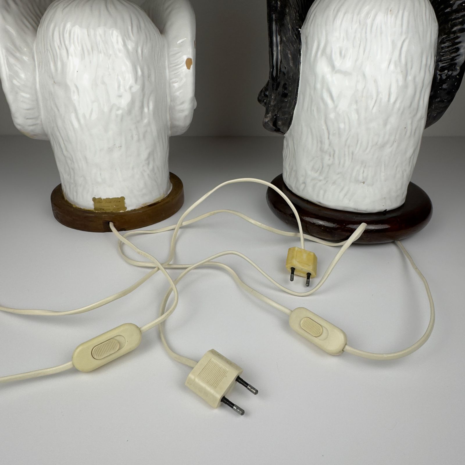 photo vintage Vintage Table Lamps Ram Head, Italy 1970s Set Of 2