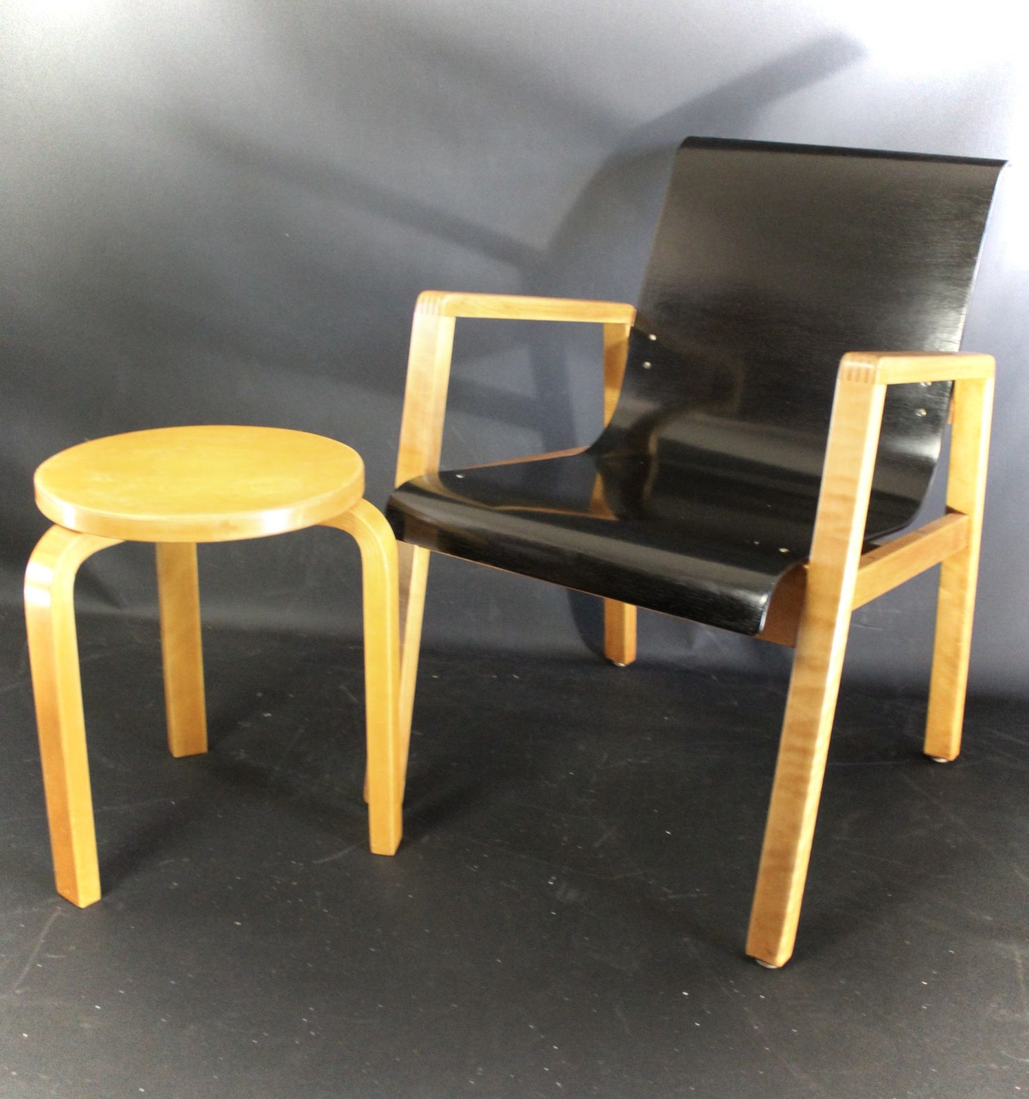 Alvar Aalto Model 60 Stool For Finmar photo for sale