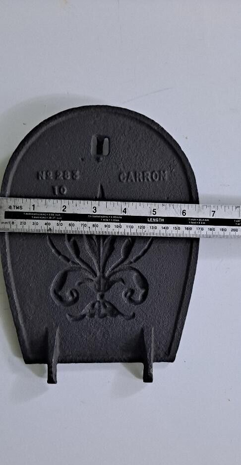 Cast Iron Soot Flap Damper Plate Original Arched Damper Choke Plate Item Dam003 photo Home Fixtures