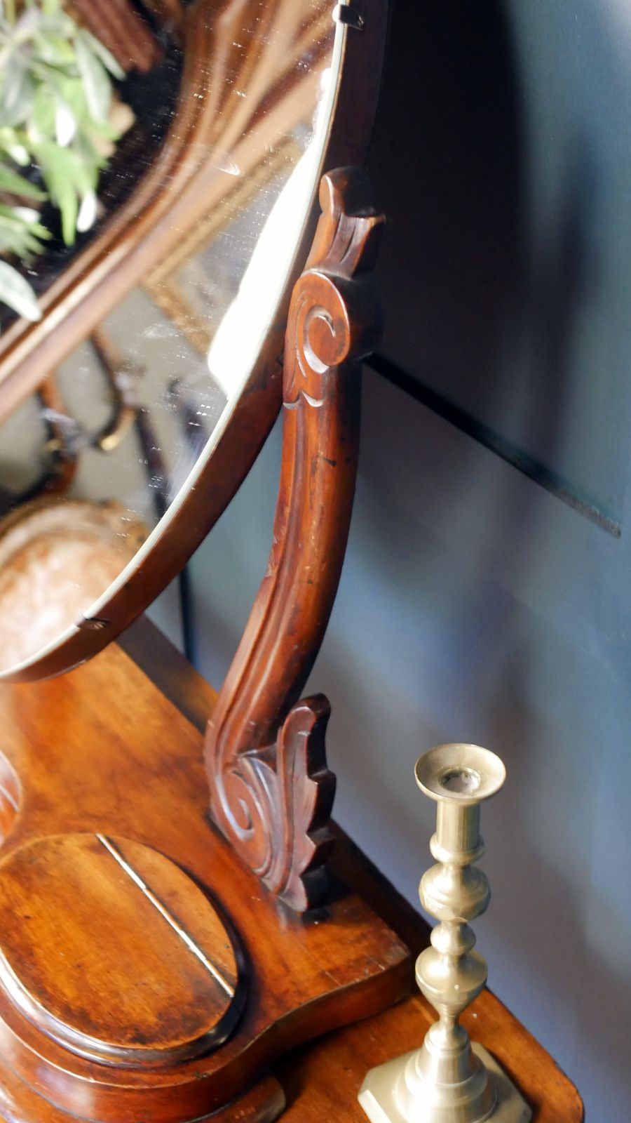 475.0 Victorian Oval Dress Mirror, 1800s photo