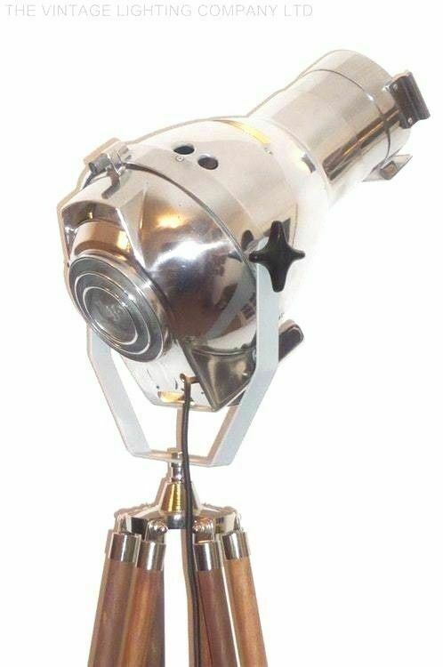 British Vintage Theatre Light Industrial  Spot Light By Major Equipment Co Ltd 1950s Lamp With Tripod Mid 20 Th Century Design photo vinterior