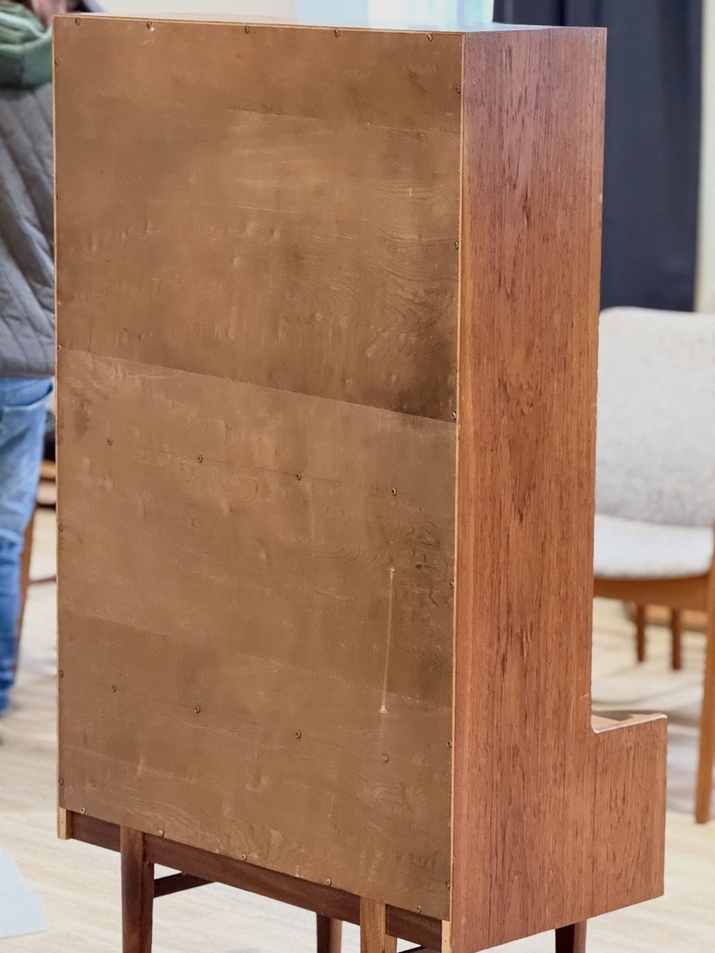 photo vinterior Tall Teak Bedside Cabinet By Turnidge Of London