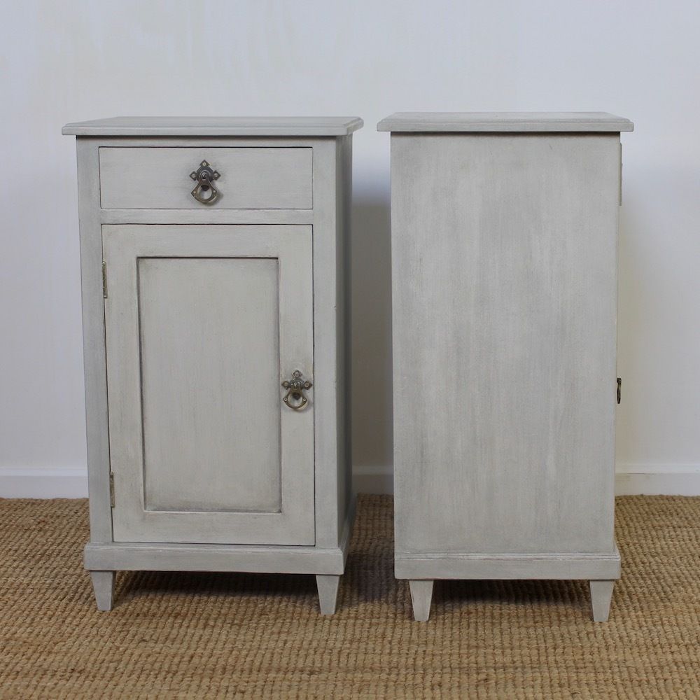 Pair Of Continental Bedside Cabinets photo vintage