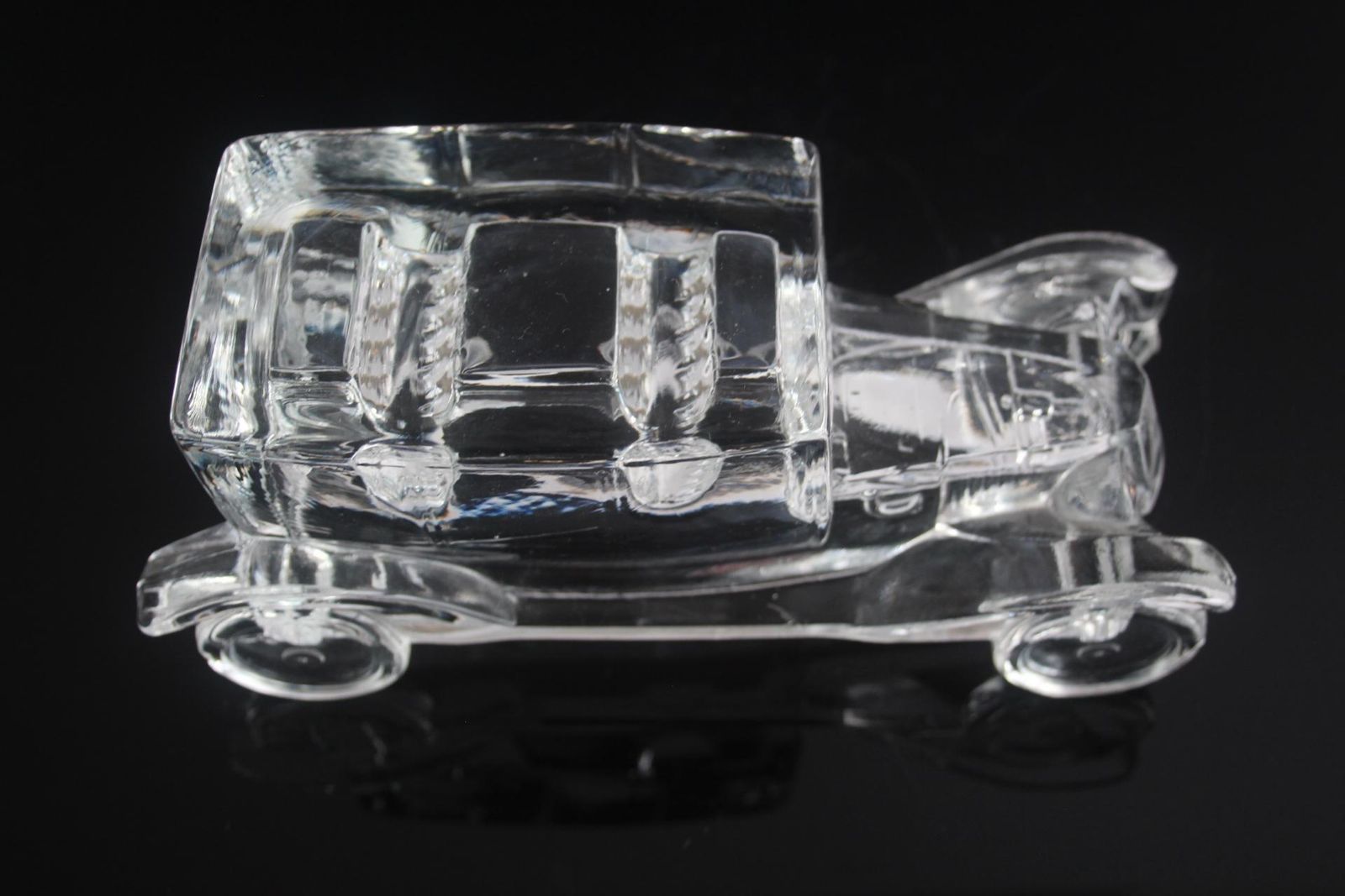 photo furniture Art Deco Unique Antique Glass Paperweight, Tatra 11, Circa 1920s.