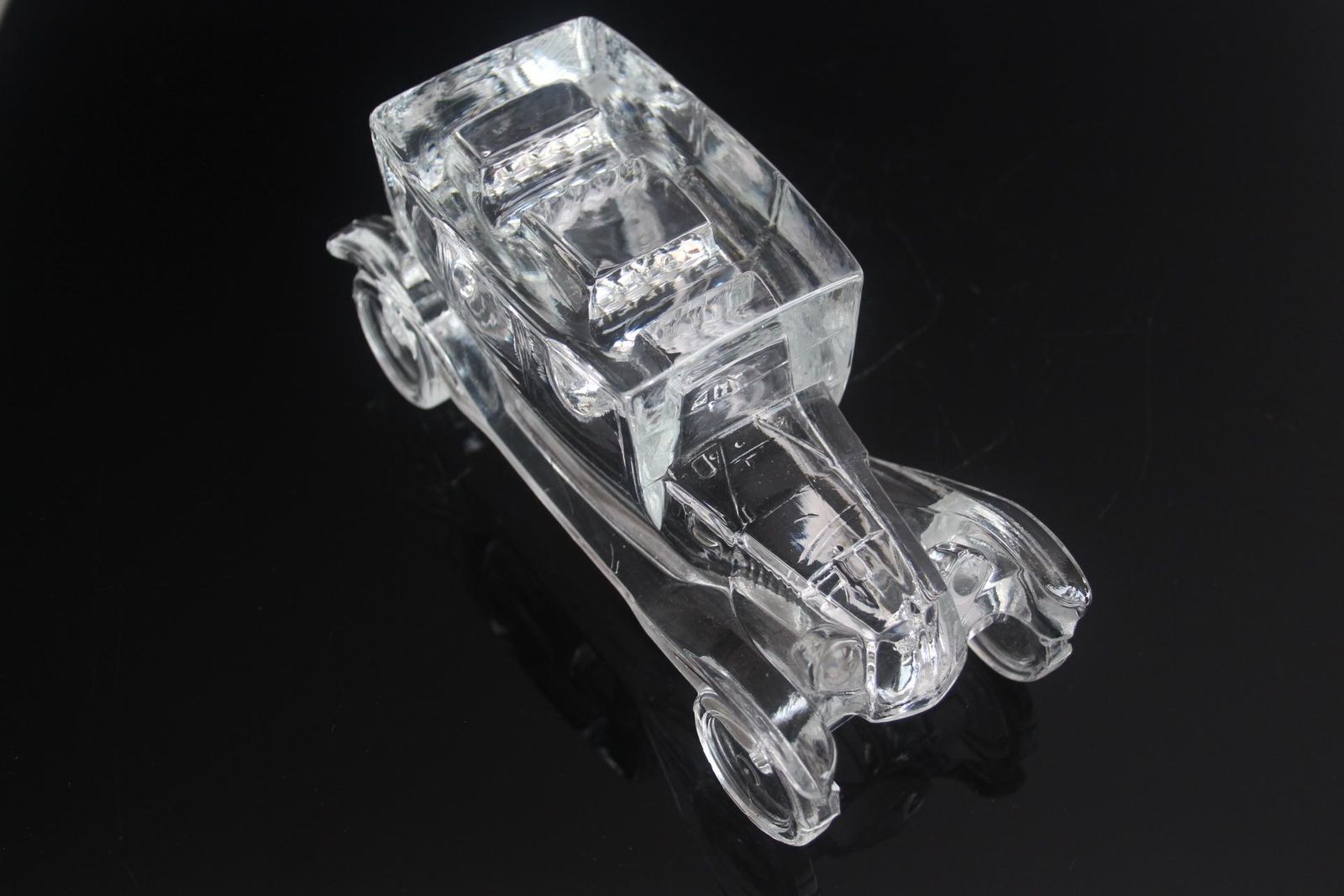 photo vinterior Art Deco Unique Antique Glass Paperweight, Tatra 11, Circa 1920s.