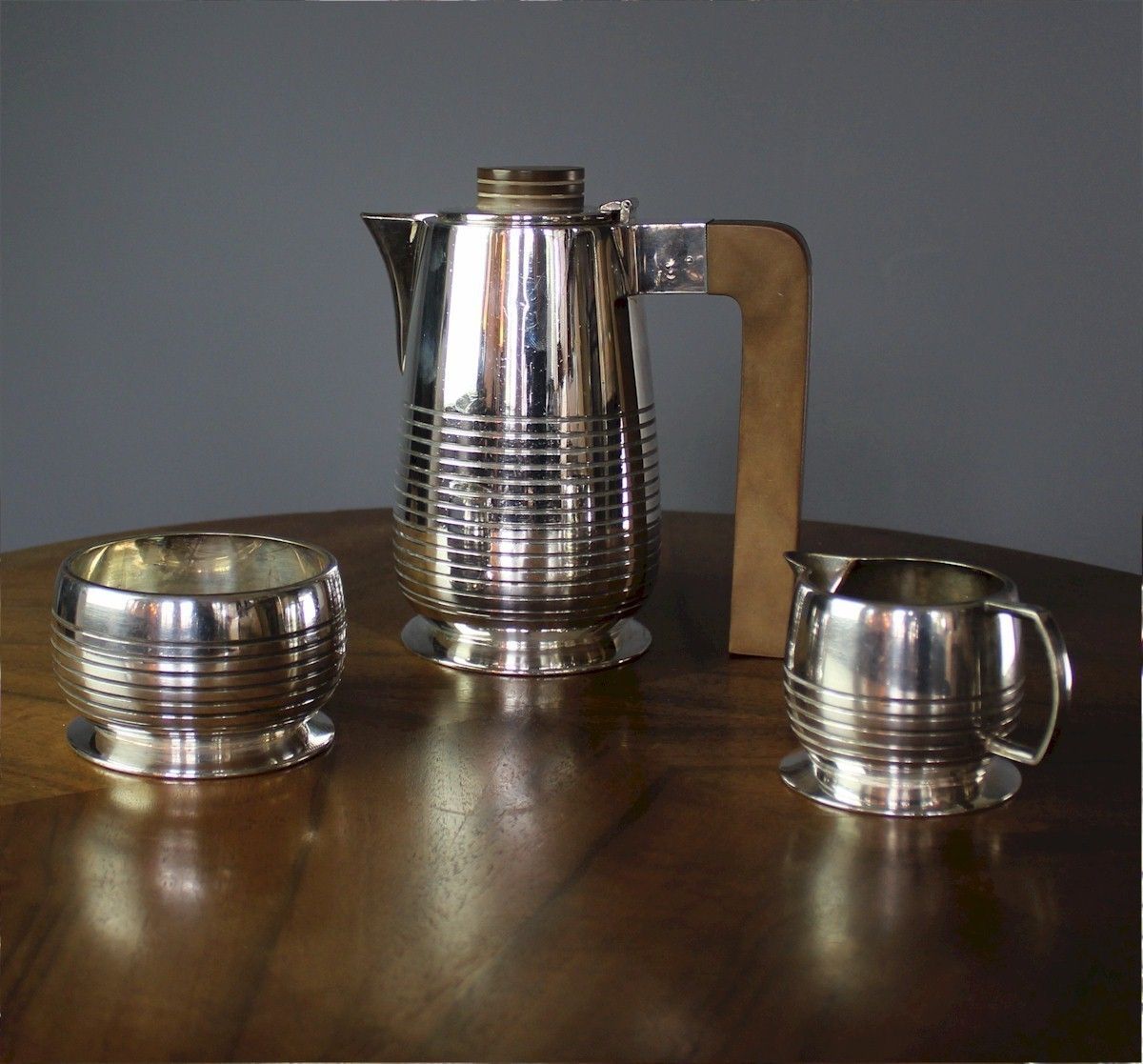 Art Deco Silver Plated Coffee Set Cardinal photo for sale