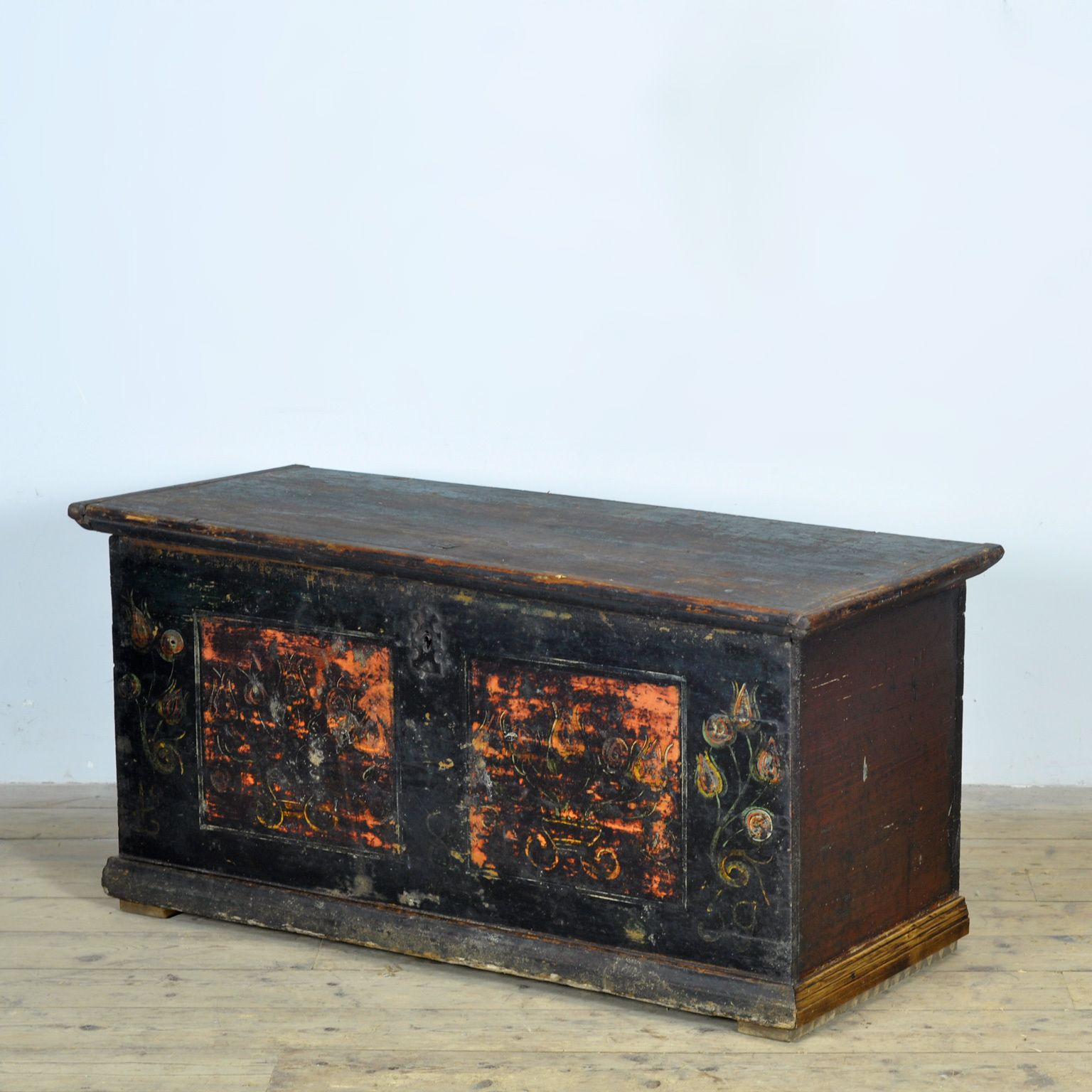 Folk Art Wedding Chest, Circa 1850