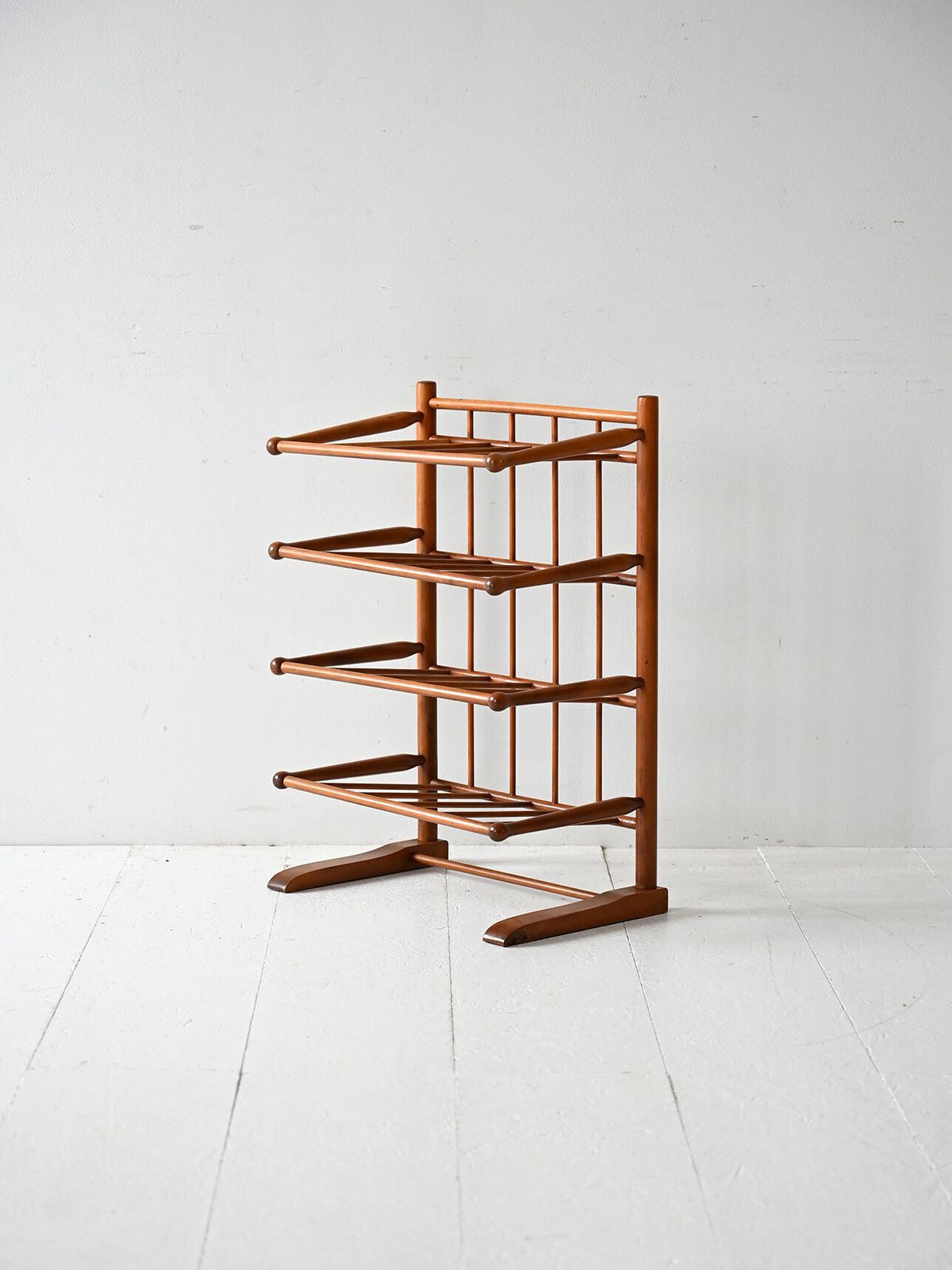 Vintage Scandinavian Birch Magazine Rack From The 1940s photo Home Decor