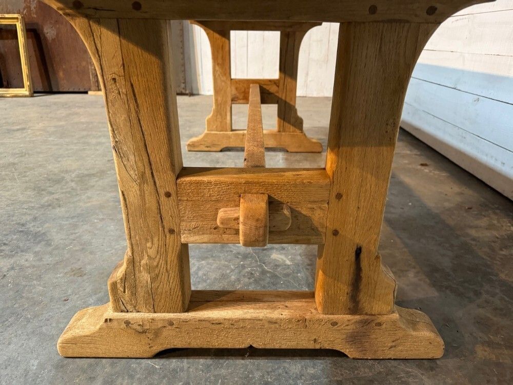 French Oak Farmhouse Dining Table photo for sale
