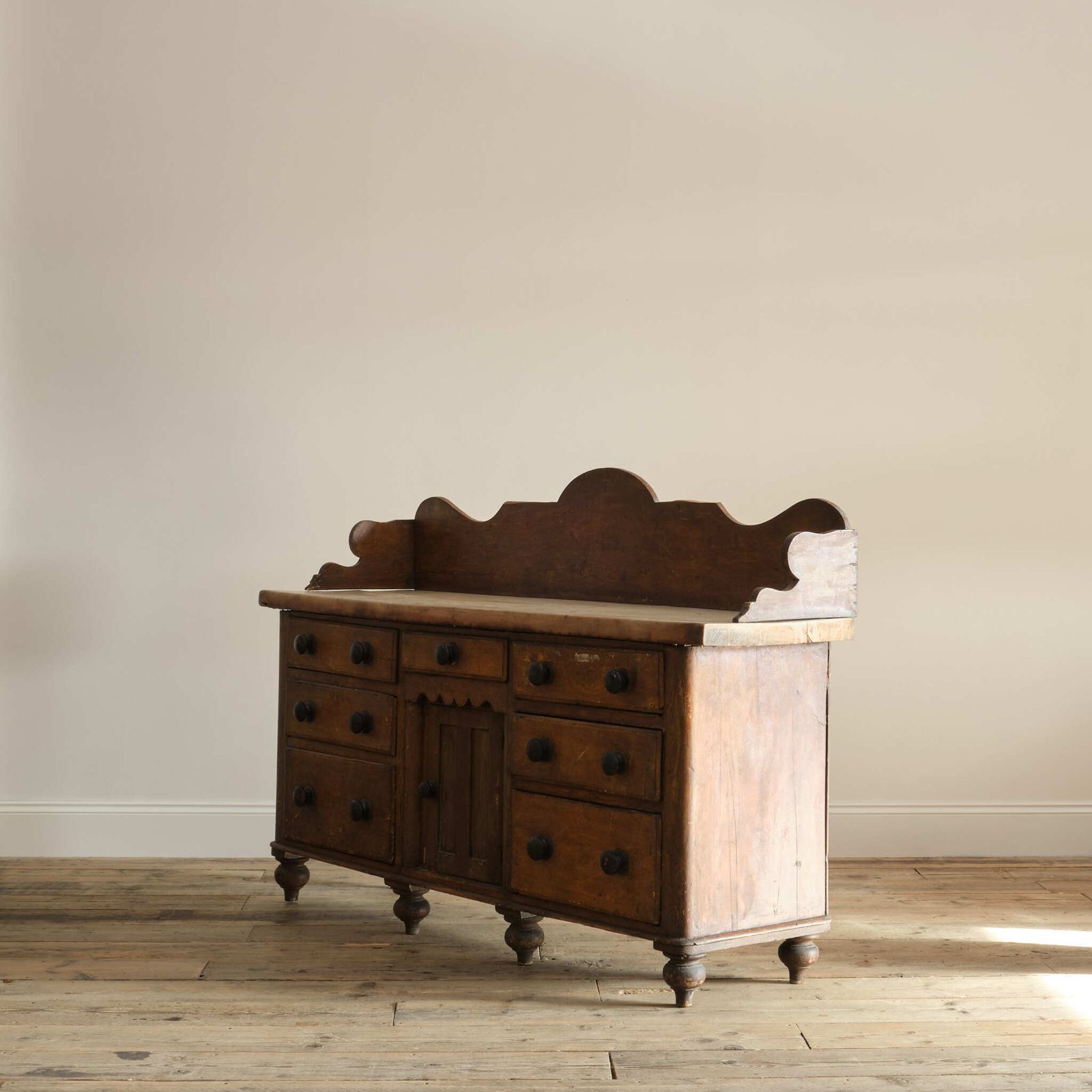 19th Century Kitchen Dresser In Original Paint photo vintage
