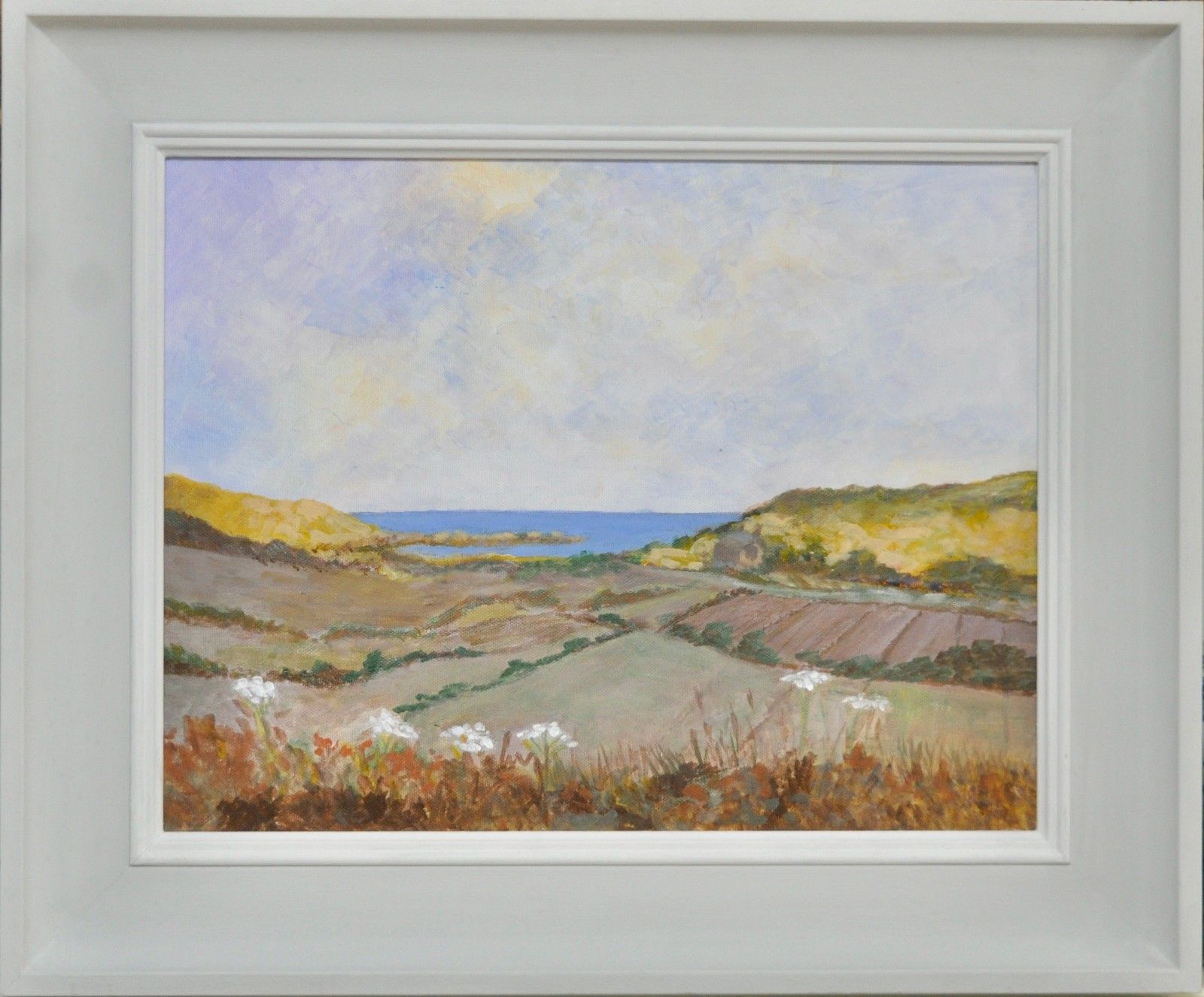 A Tranquil Cornish Coastal View, Oil Painting On Canvas, 50 X 60 Cm