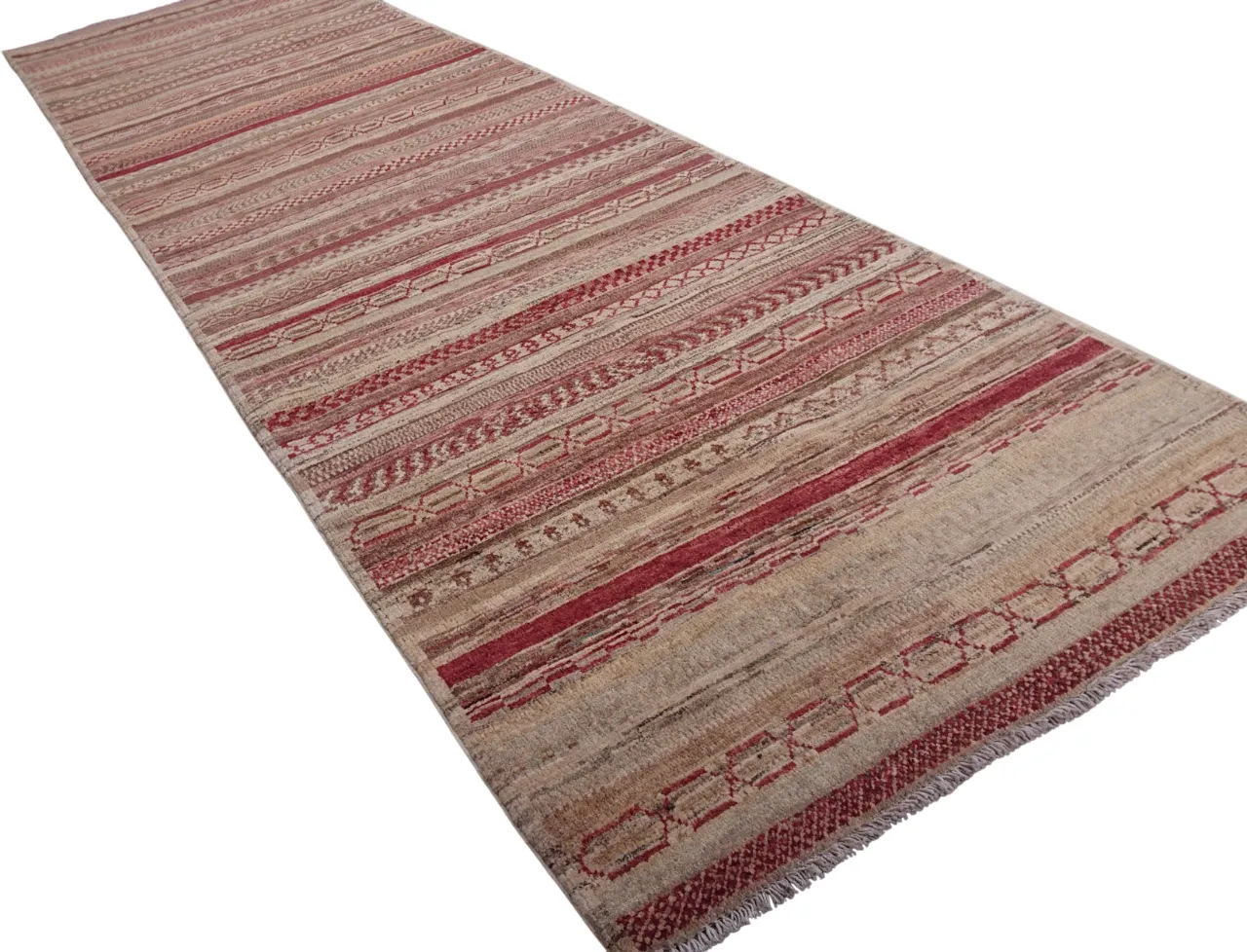 3x11 Khorjin Tribal Oriental Wool Hallway Runner Rug photo vintage