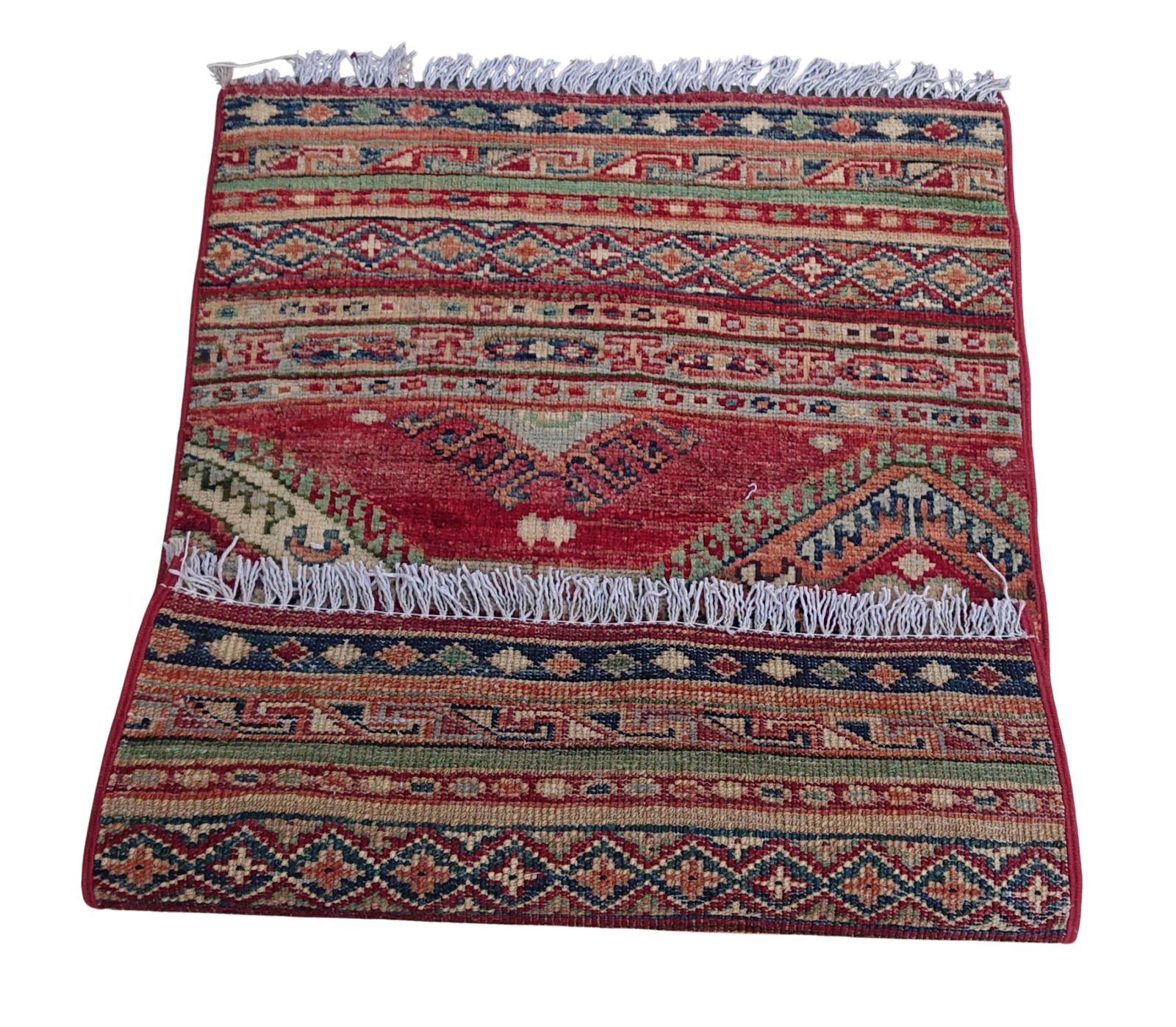 2x3 Colorful Khorjin Afghan Tribal Hand Knotted Rug photo buy