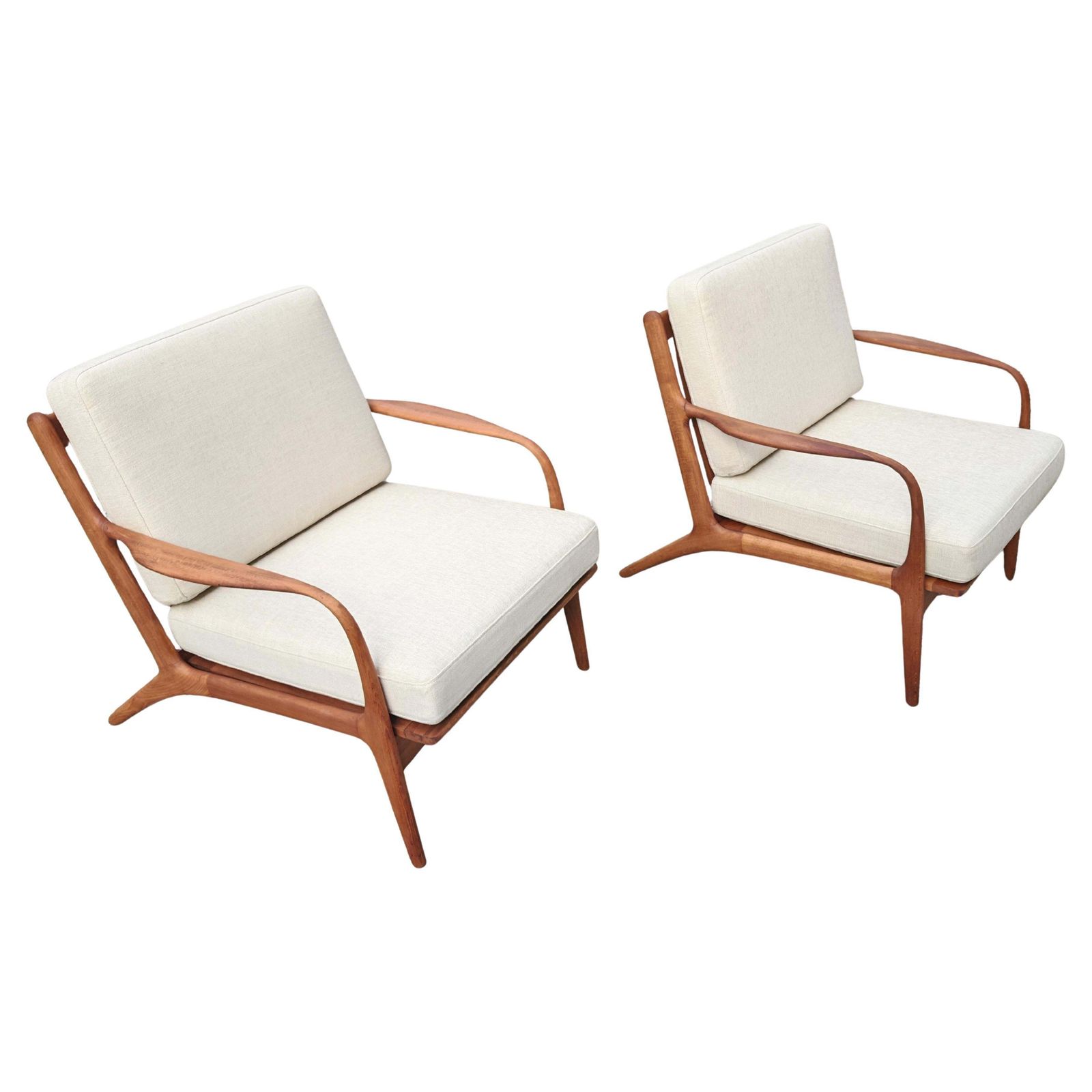 Pair Of Mid Century Modern Armchairs By Adrian Pearsall, Model 2315 C, USA 1960s