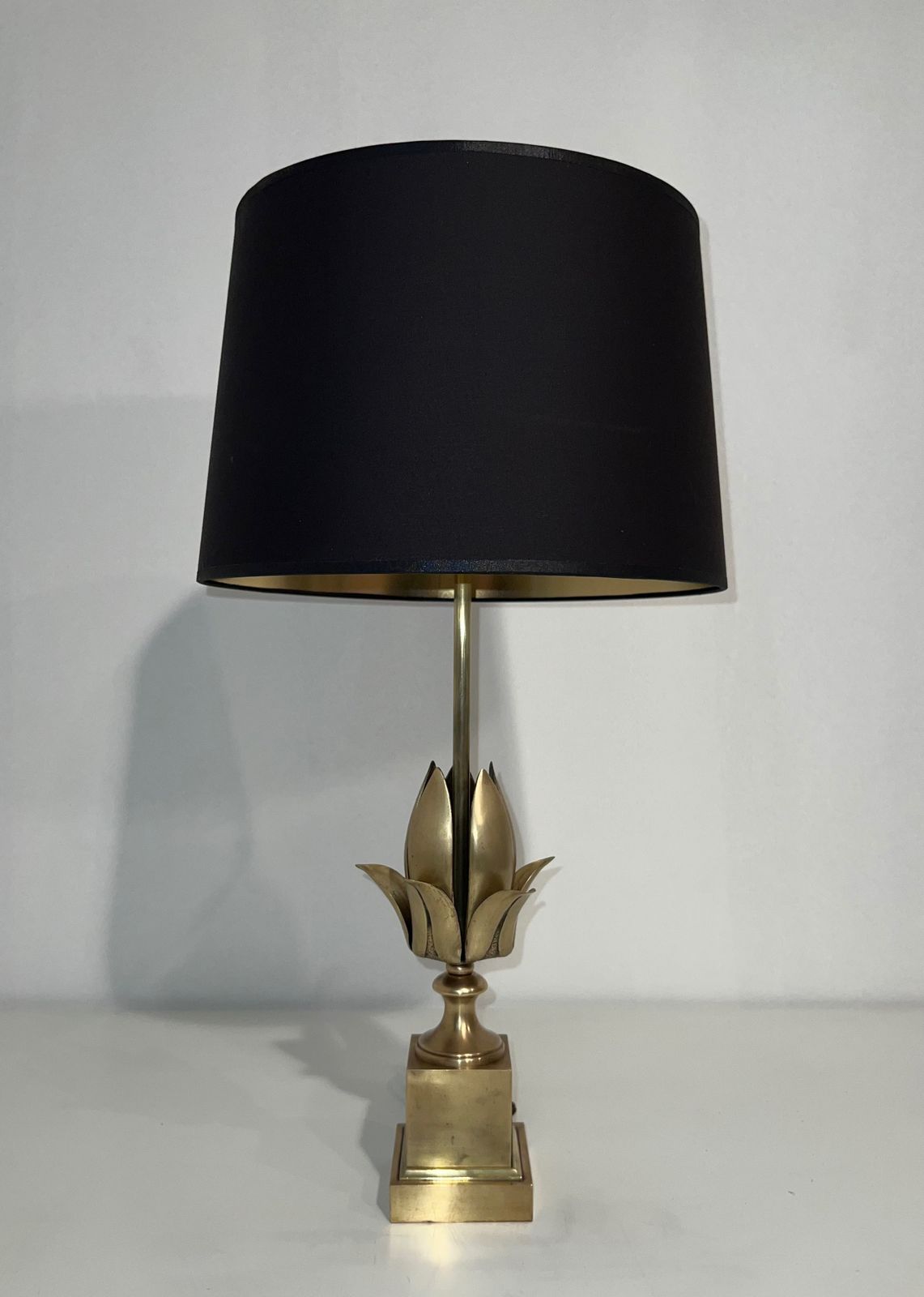 Brass Flower Lamp In The Style Of Maison Charles. Circa 1970 photo buy