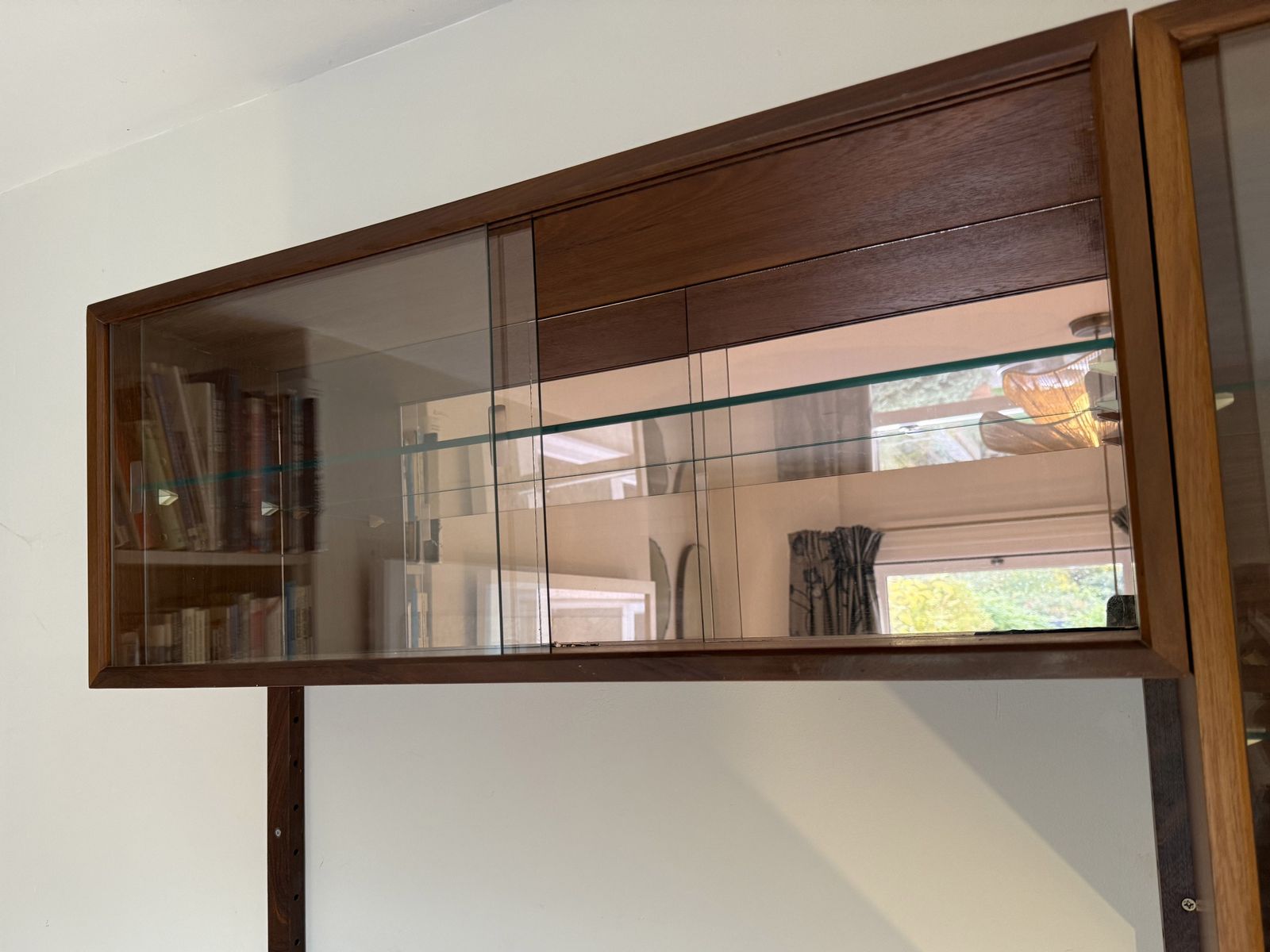 Two Bay Mid Century Danish Wall System By Poul Cadovius photo for sale