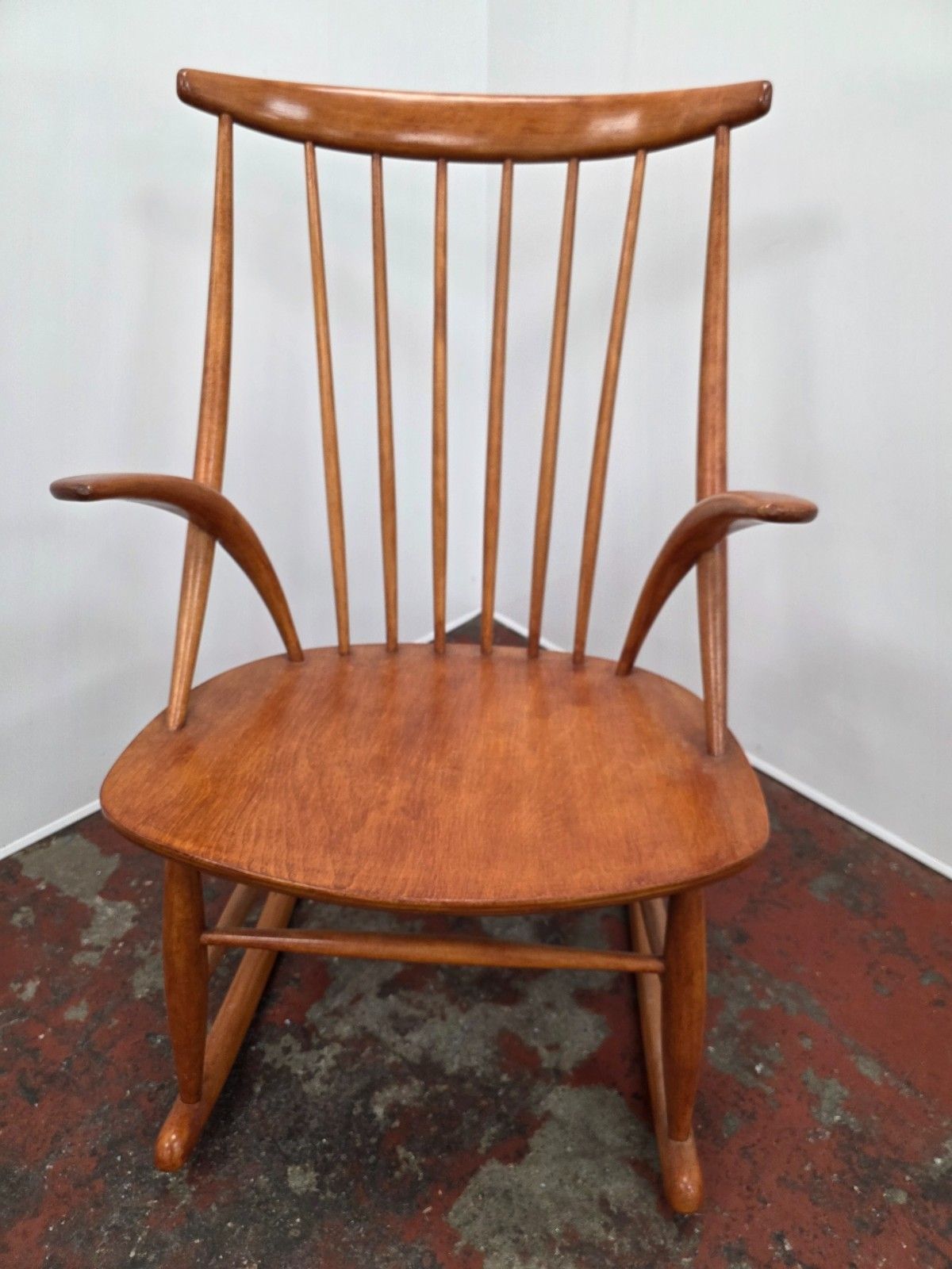 Mid Century Danish Rocking Chair Designed By Illum Wikkelso 1960s. photo Furniture