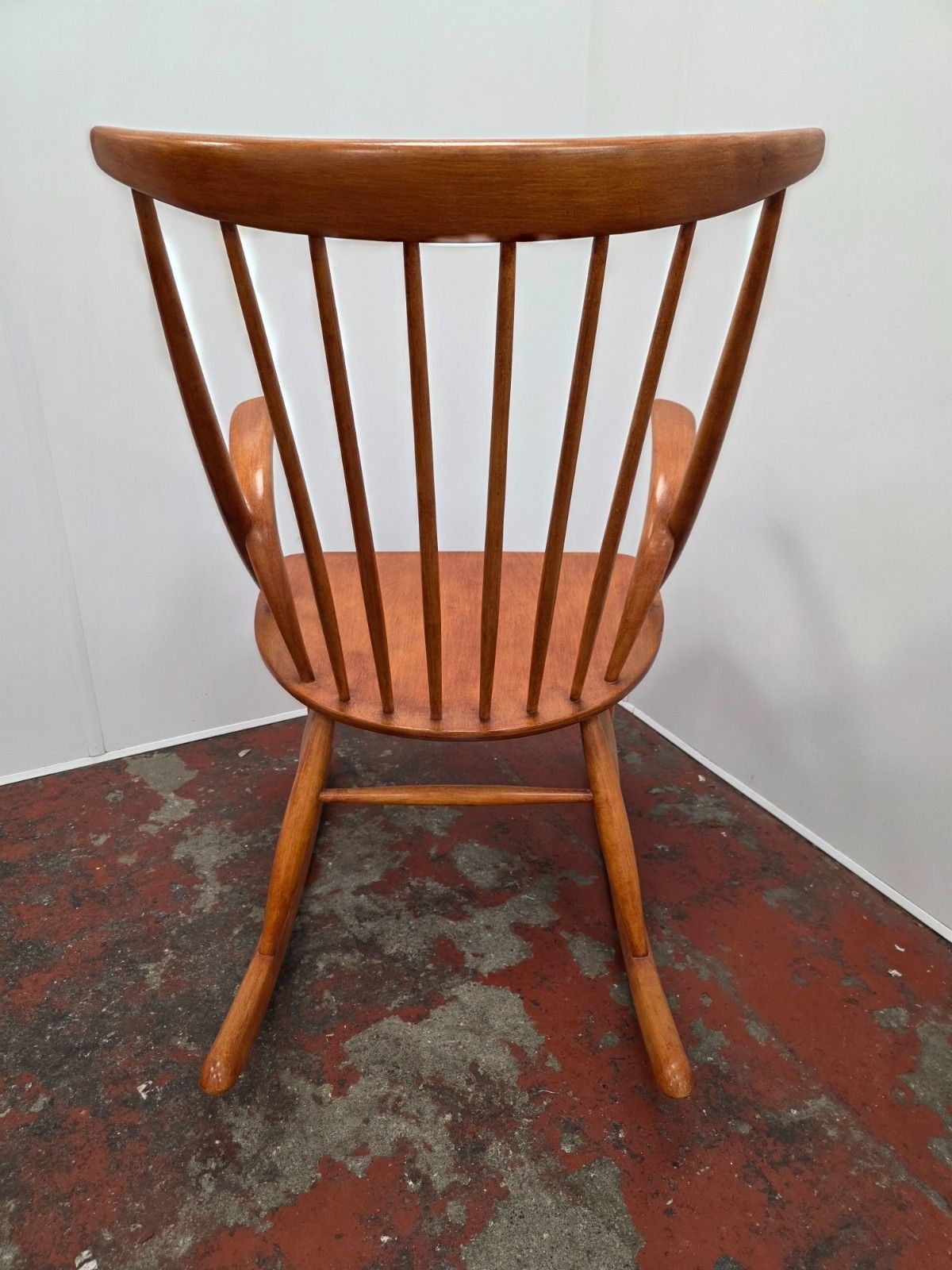 Mid Century Danish Rocking Chair Designed By Illum Wikkelso 1960s. photo vinterior