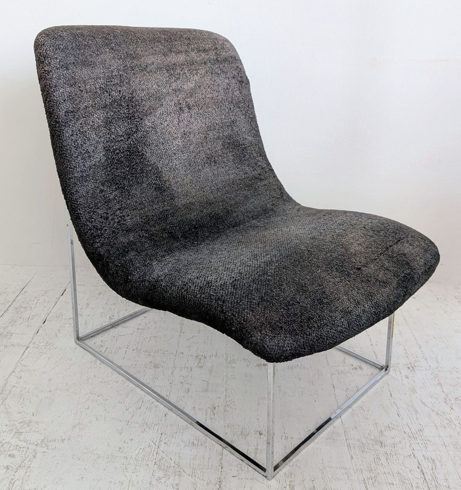 Vintage Mid Century Milo Baughman Thayer Coggin  Small 'Scoop' Lounge Chair USA 1970s photo for sale