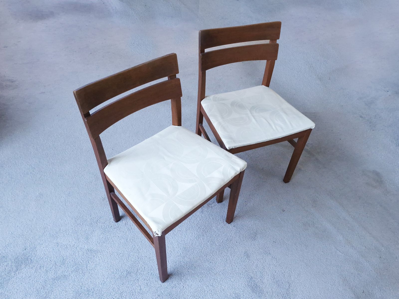 Pair Of Mid Century Danish Wooden Chairs