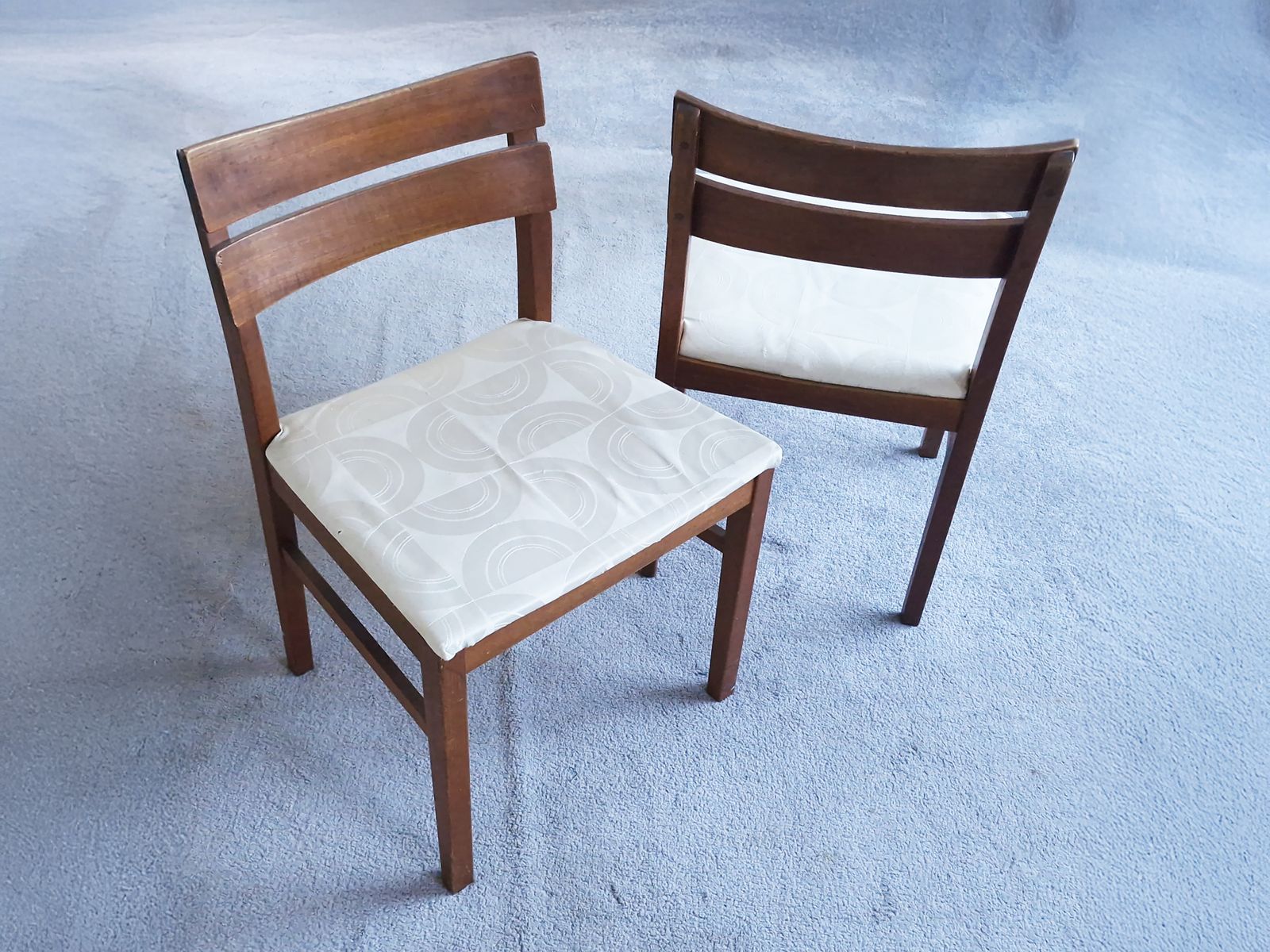 Pair Of Mid Century Danish Wooden Chairs photo furniture