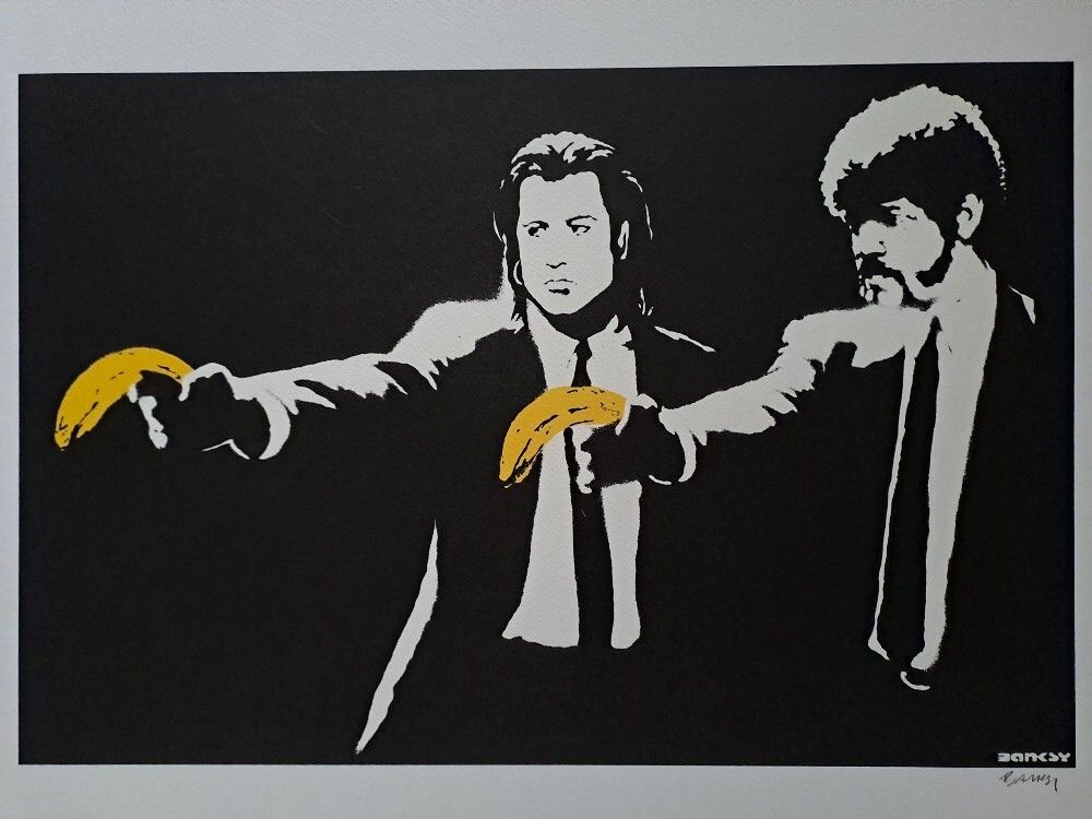 Banksy Kunstdruck Pulp Fiction Zertifikat