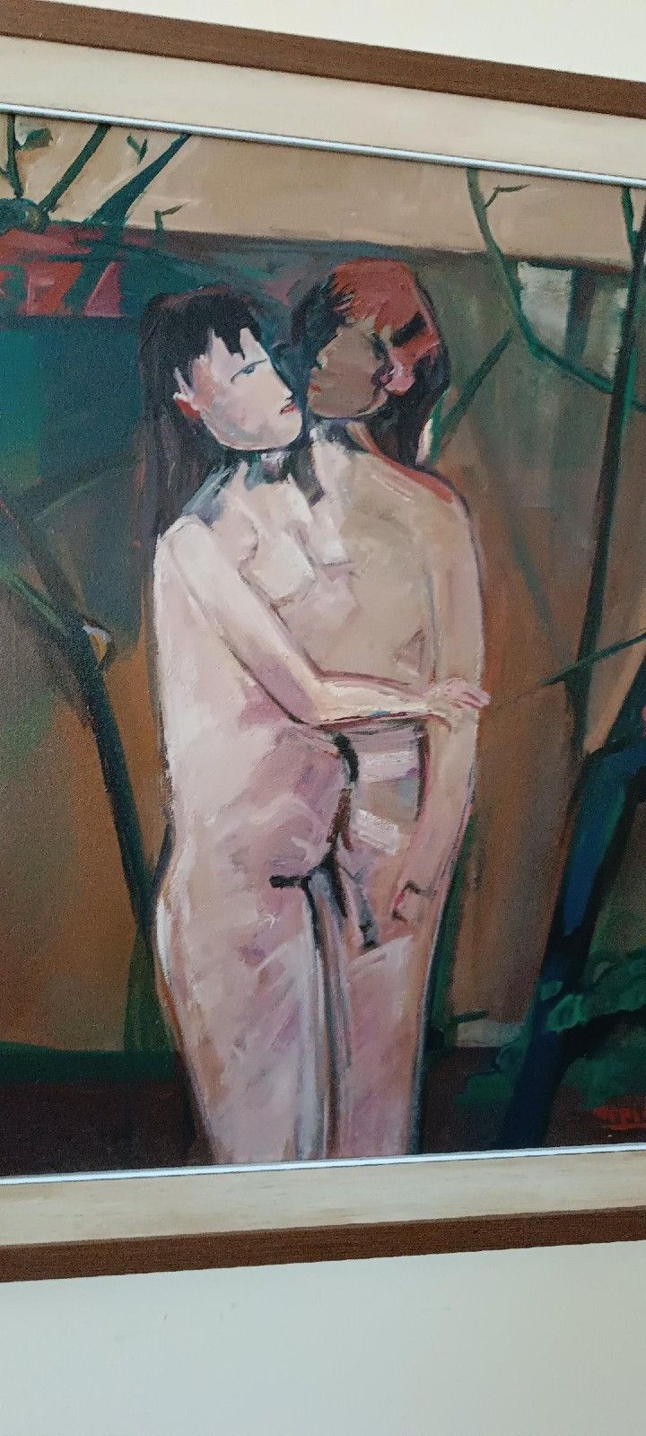 Oil Painting On Canvas Figures 1979 Marcello Mori (Castelfiorentino 1925 2022) photo 198.0