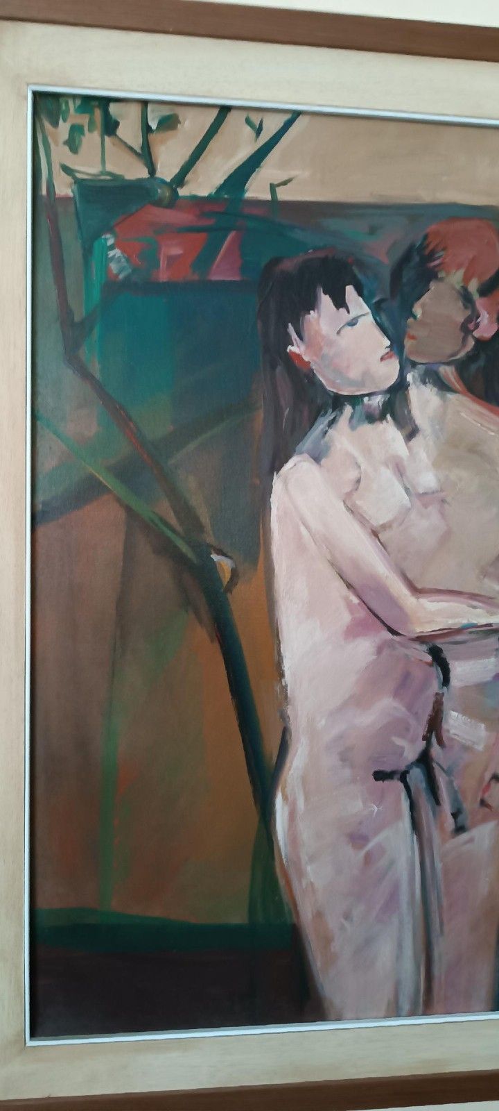 Oil Painting On Canvas Figures 1979 Marcello Mori (Castelfiorentino 1925 2022) photo vinterior