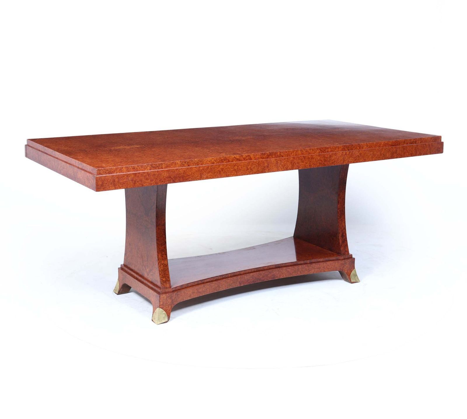 French Art Deco Dining Table In Amboyna, Circa 1925 photo for sale