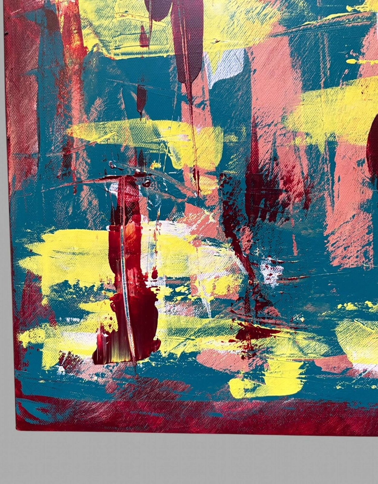 Mark Titcombe   A Wonderful Abstract Expressionist Work Entitled 'Tribal Groove' photo 390.0