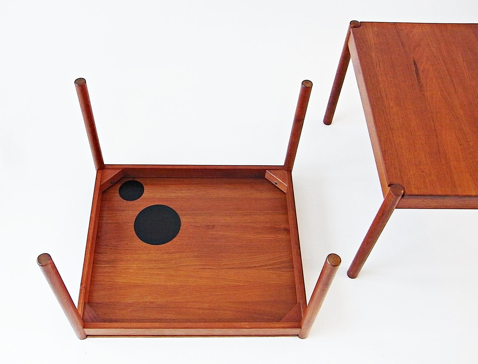 Side Tables In Teak By Magnus Olesen For Durup, Denmark 1960s, Set Of 2 photo vinterior