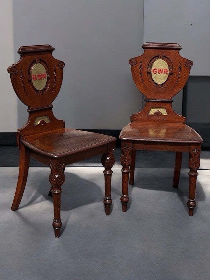 Victorian Waiting Room Mahogany Chairs photo furniture