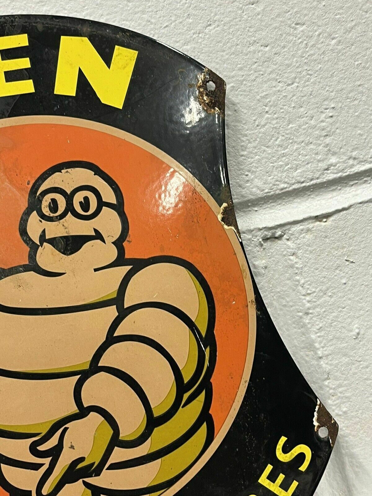 Michelin Garage Advertising Enamel Tyre Sign photo Home Decor