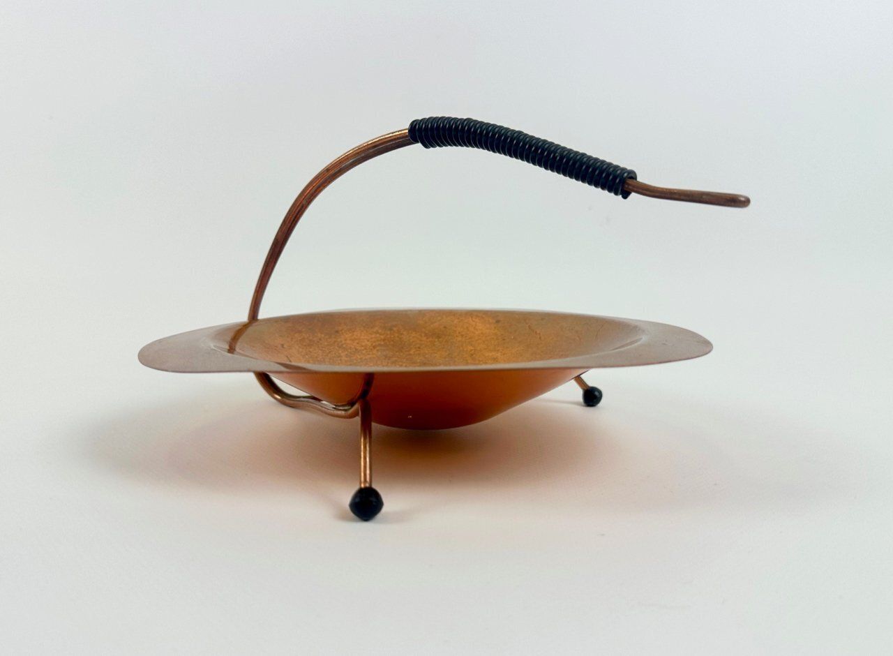 Mid Century Modern Copper Bowl In The Style Of Carl Auböck, Austria, 1950s photo 651.0