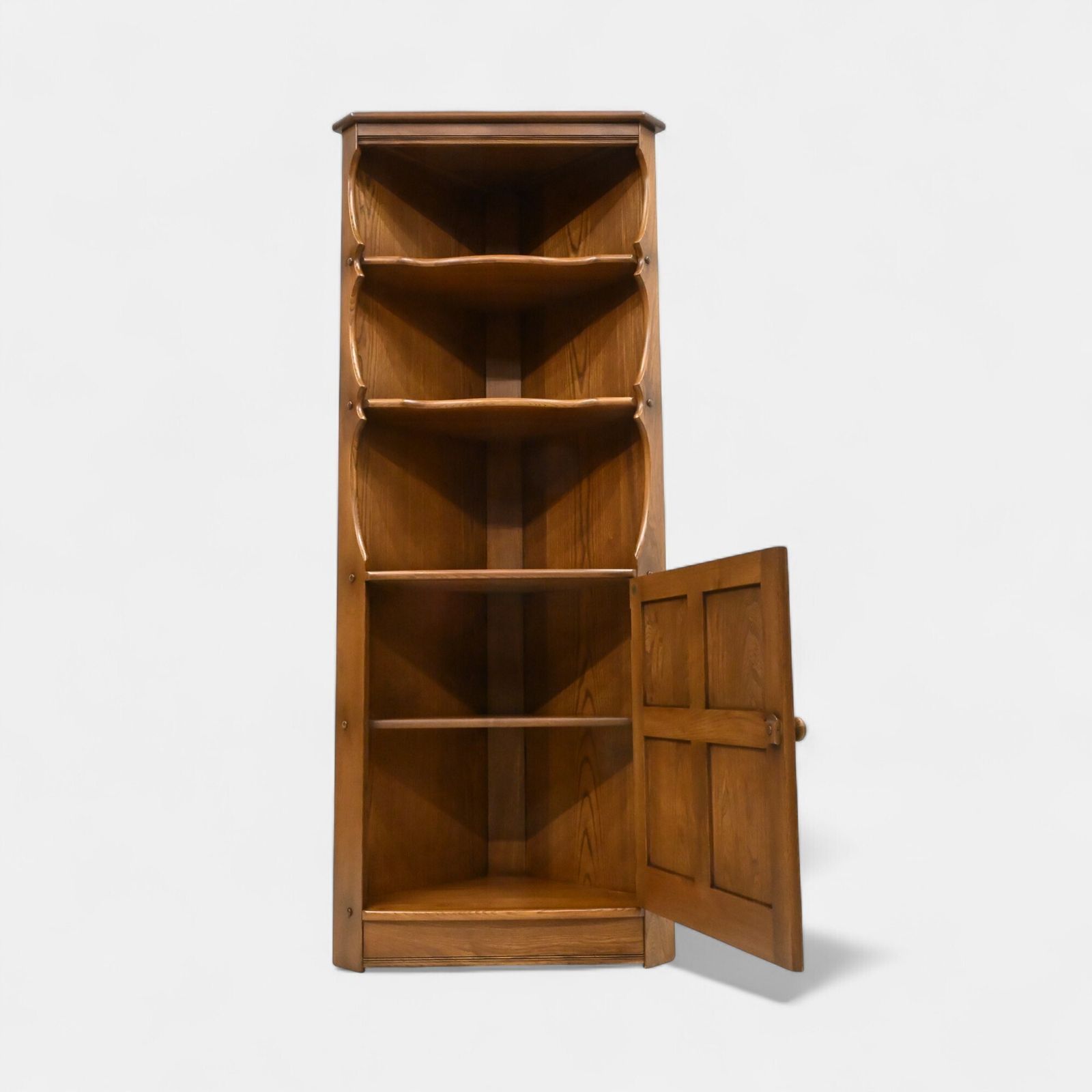 Furniture Genuine Ercol Corner Cabinet With Shelves #474 Exc Free Uk Delivery photo