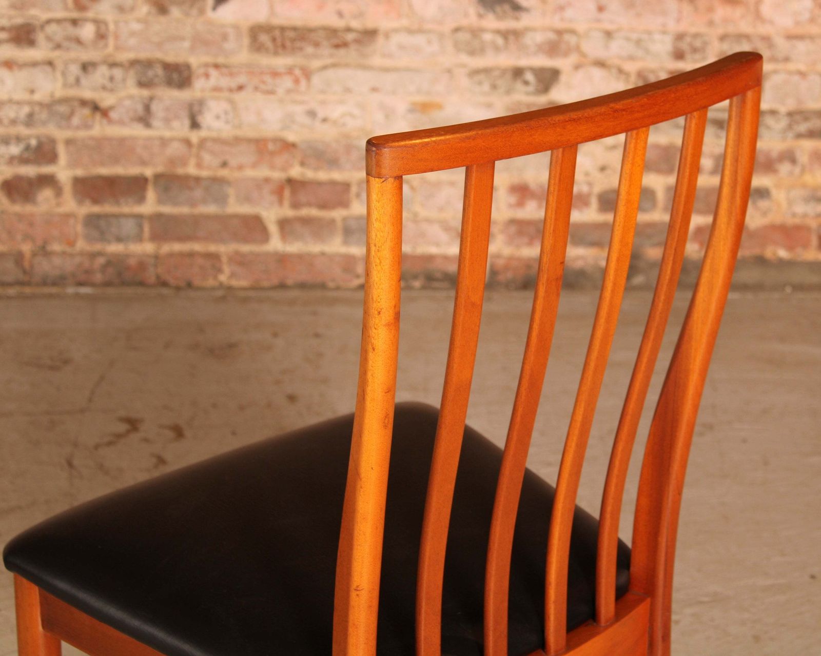 photo for sale Set Of 6 Mid Century Teak Dining Chairs By McIntosh, Circa 1970s