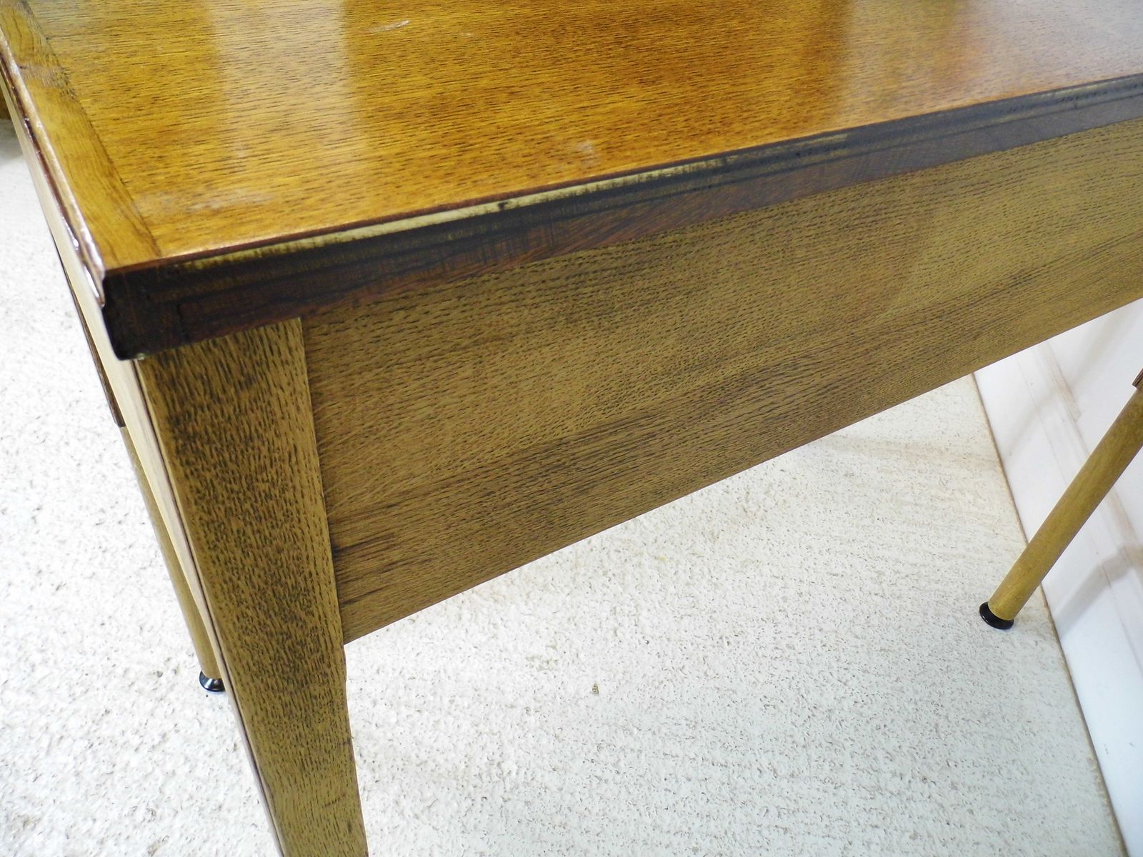 380.0 Rare Gordon Russell Oak Desk Table Royal Marlborough House Air Ministry 1950s photo