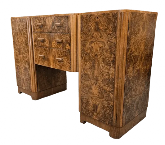 Art Deco Sideboard With A Stunning Figured Walnut photo 2200.0