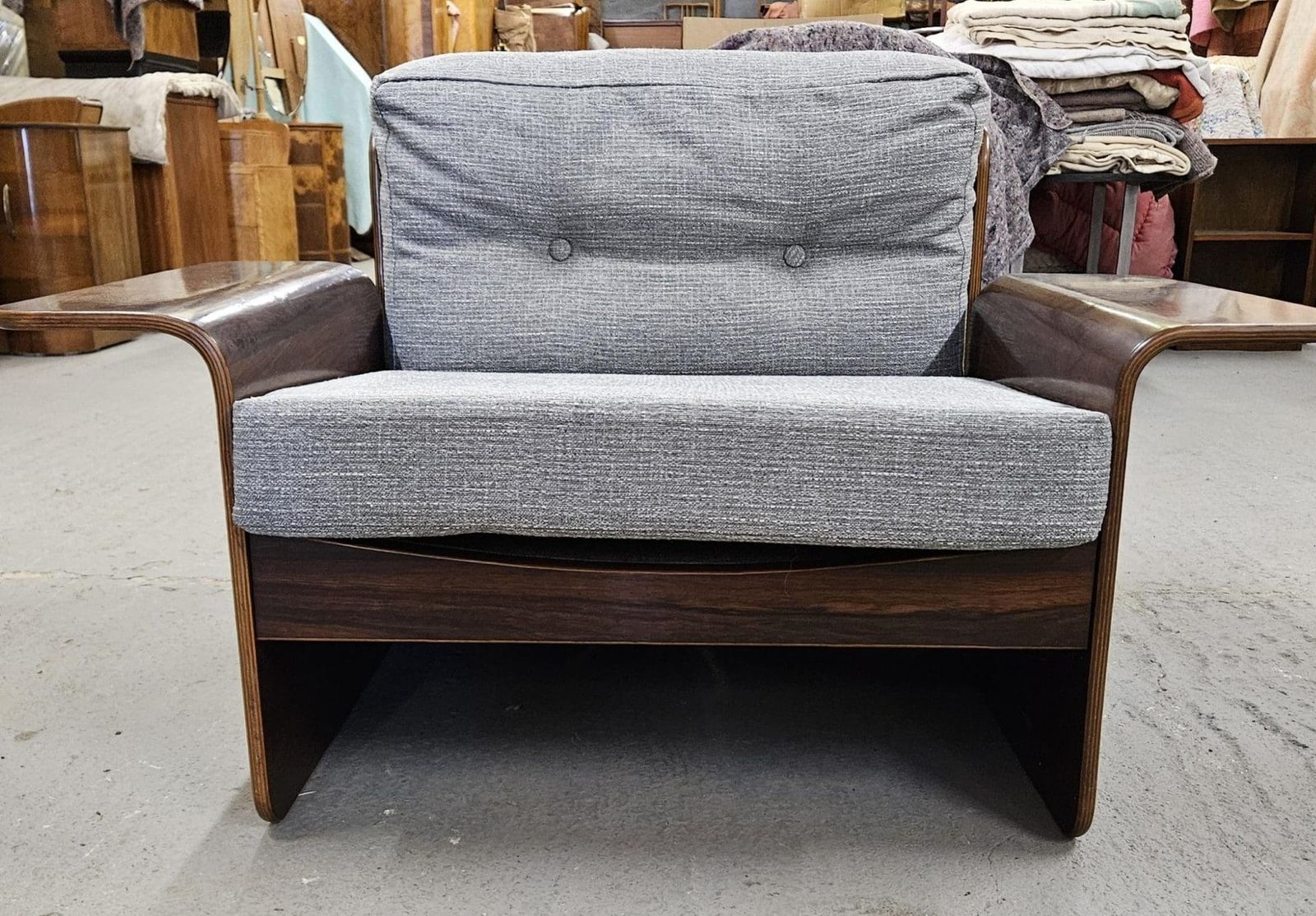 Vintage Rosewood Bentwood Lounge Chair photo buy