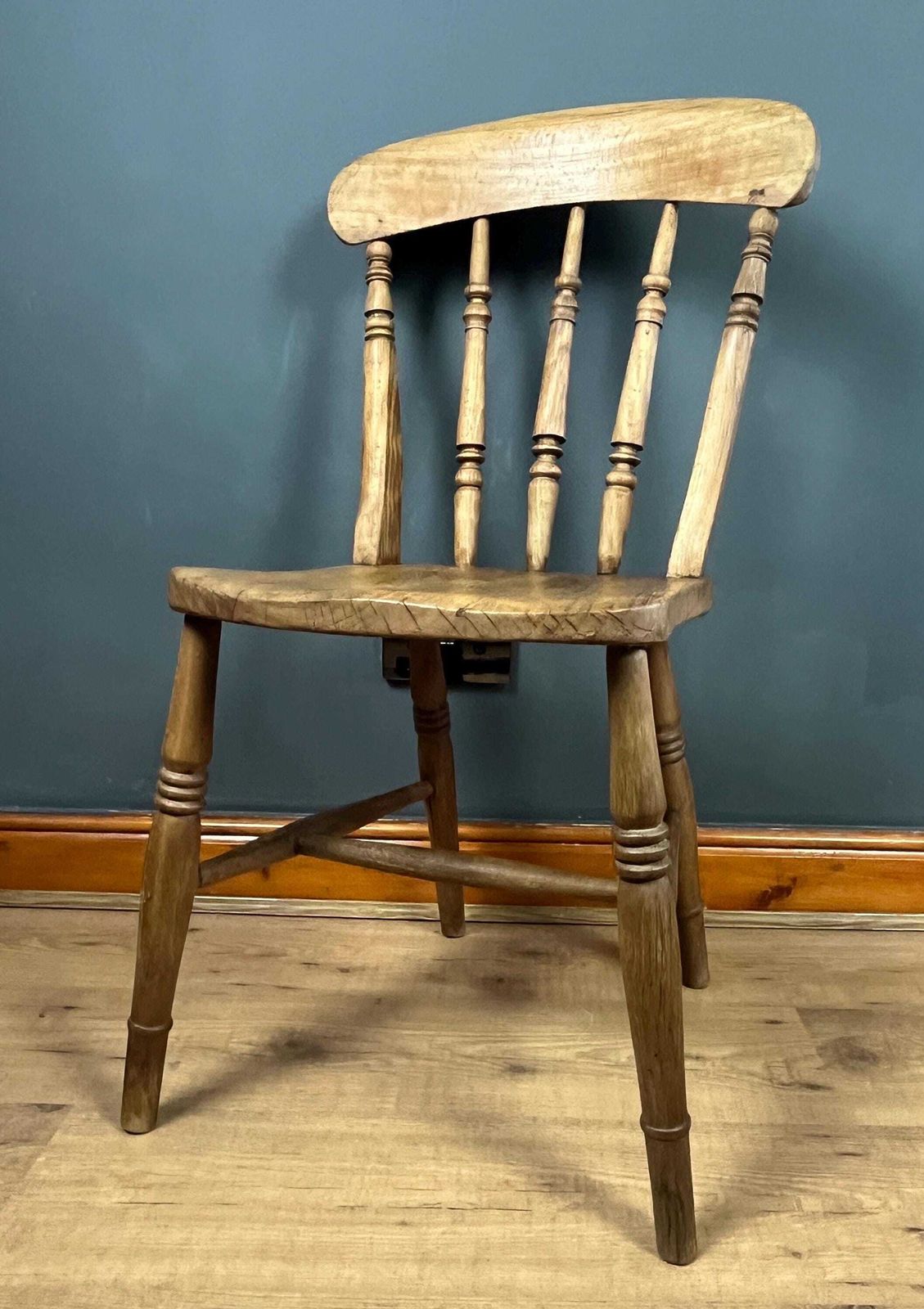 photo for sale Antique Victorian Windsor Stickback Spindle Kitchen Chair