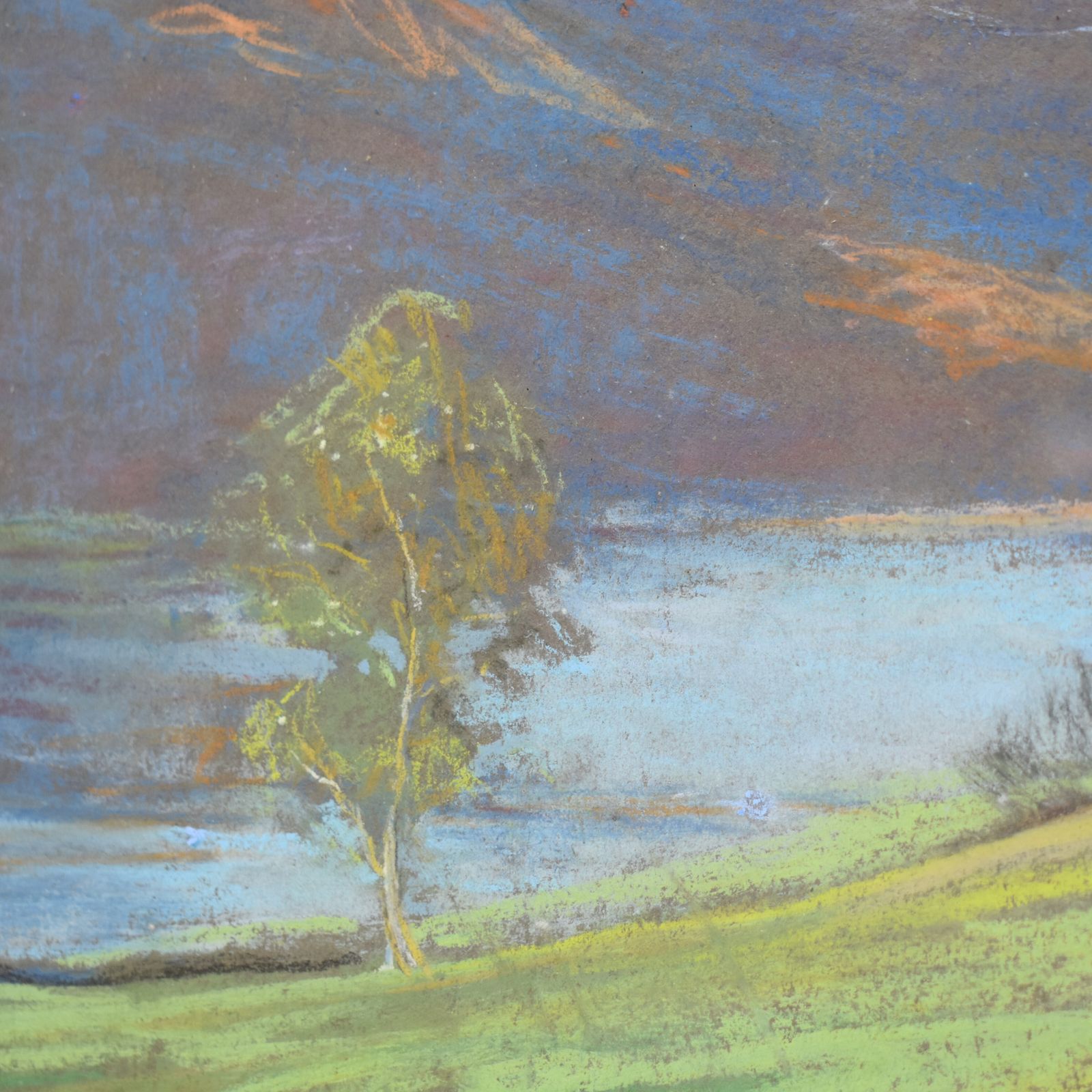 Antique Mary Yates (1891   1974) Rydal Royal Insitute Galleries Pastel Drawing photo buy