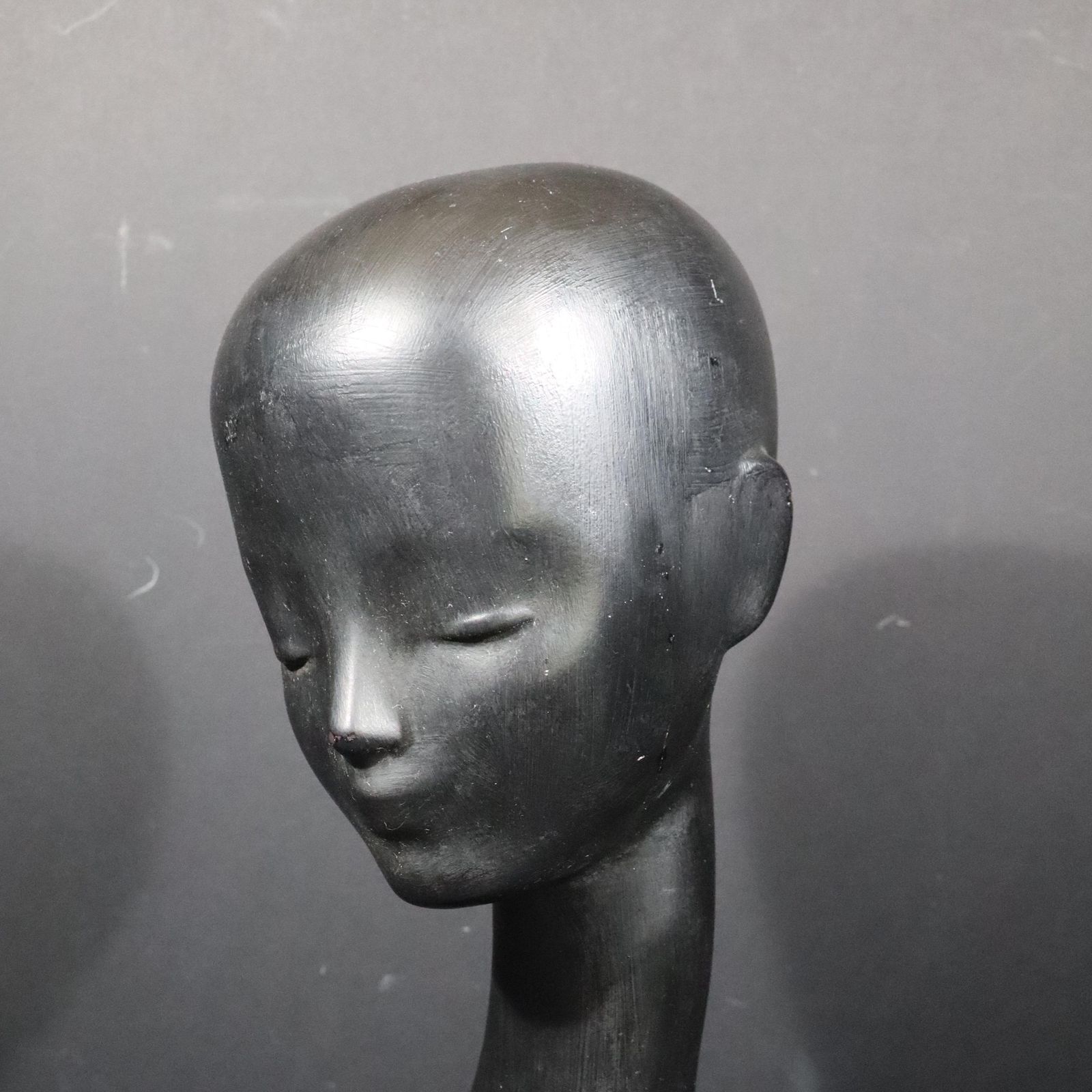 1950s French Mannequin Head Modern Resin Woman Bust By Camaflex Paris photo vinterior