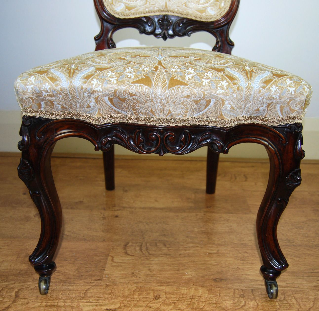 Victorian Carved Rosewood Ladies Chair / Nursing Chair photo for sale
