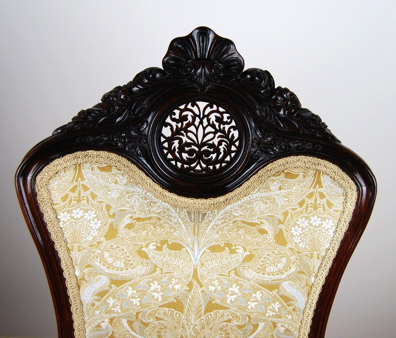 Furniture Victorian Carved Rosewood Ladies Chair / Nursing Chair photo