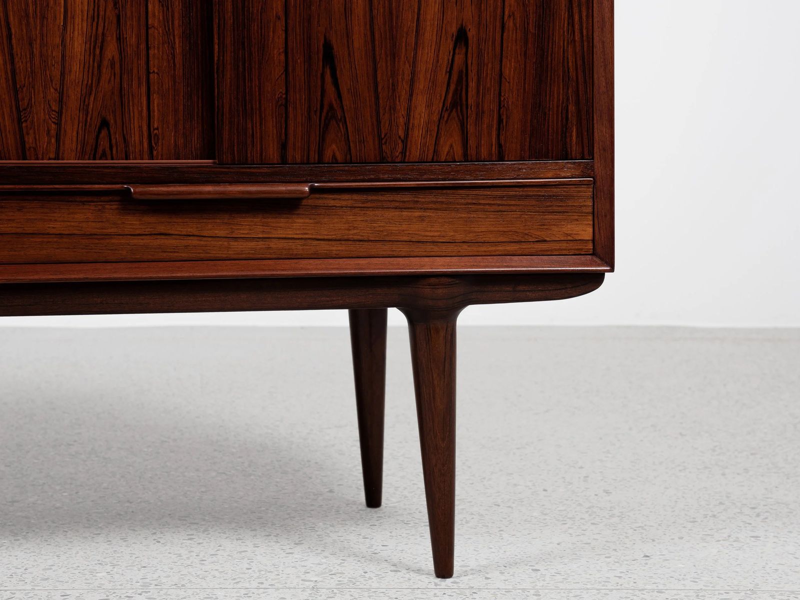 Furniture Midcentury Danish Highboard Model 13 In Rosewood By Omann Jun 1960s photo