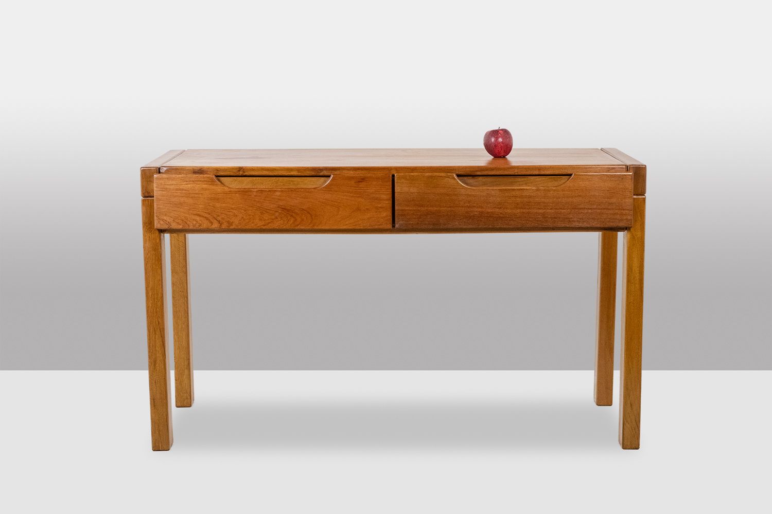 Flat Desk With Elm Wood Base, 6 Drawers On The Front. 1970s photo Furniture